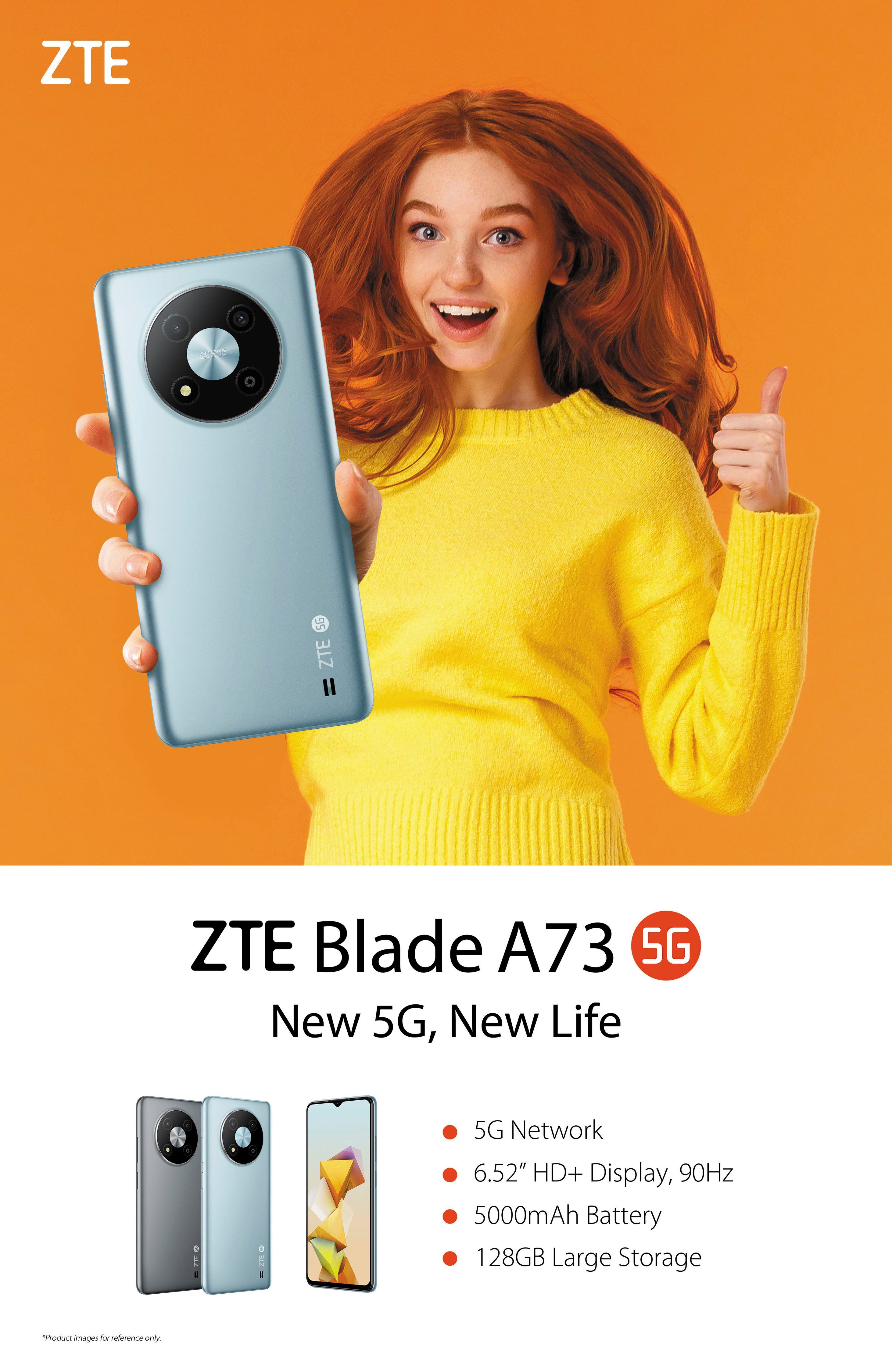 ZTE (16,56 A73 Smartphone MP GB Zoll, Speicherplatz, Kamera) 50 cm/6,52 Blade 128 5G