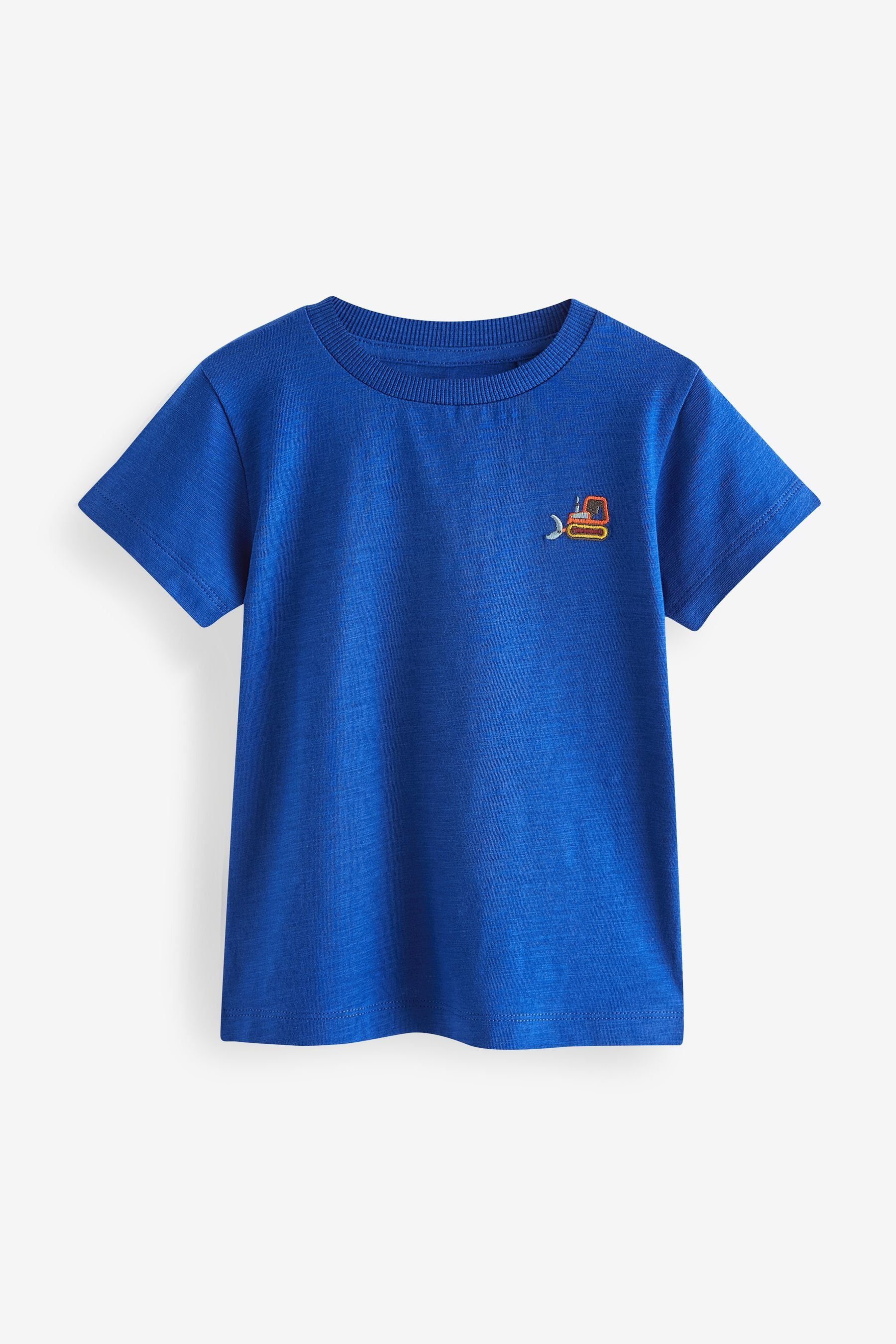 T-Shirt Kurzärmelige schlichte T-Shirts im 5er-Pack