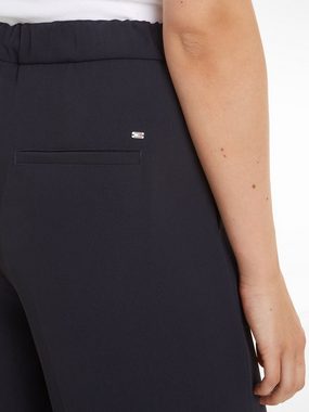 Tommy Hilfiger Bügelfaltenhose FLUID TWILL WIDE LEG CROP mit Bügelfalten