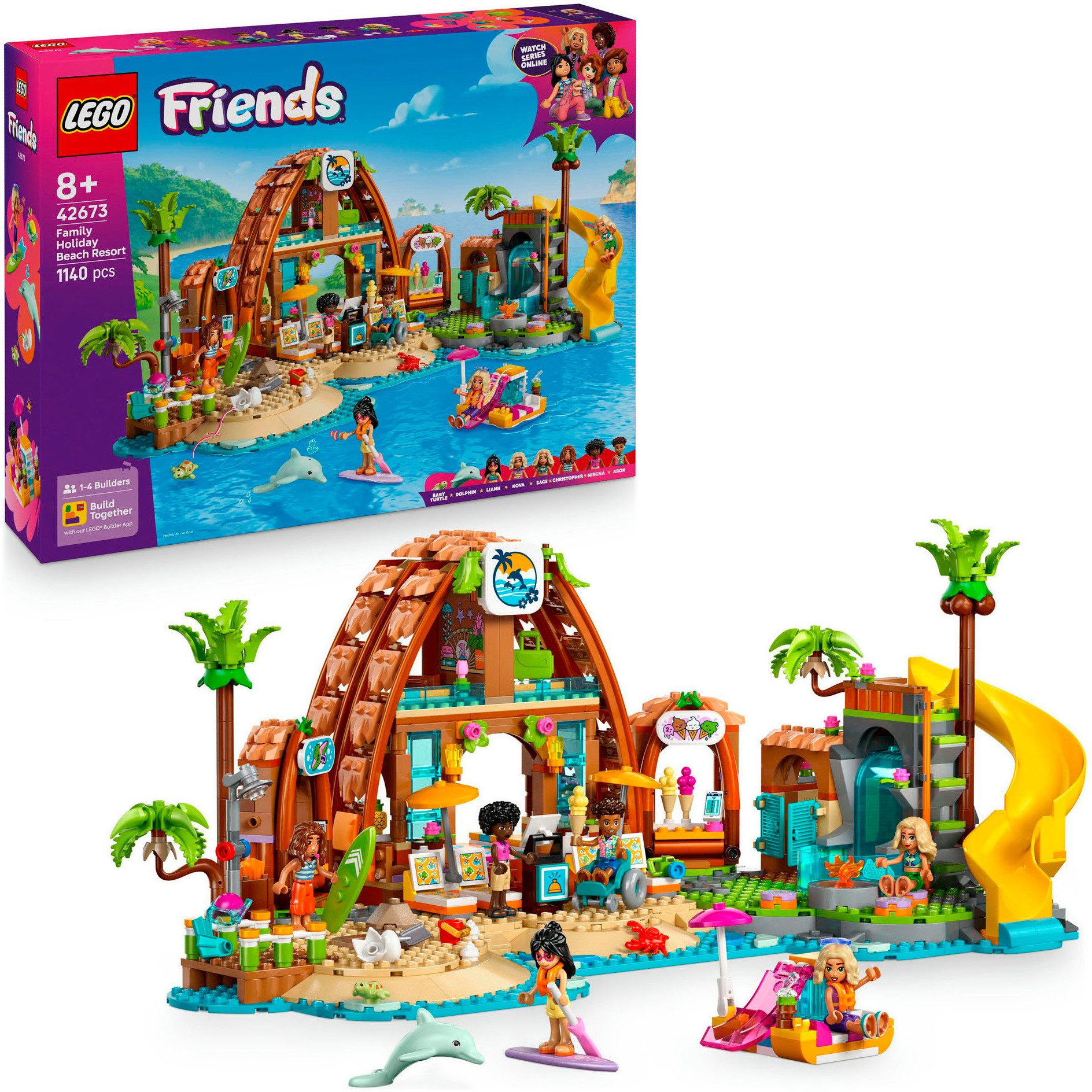 LEGO® Familienurlaub im Strandresort (42673), LEGO Friends Konstruktionsspi günstig online kaufen