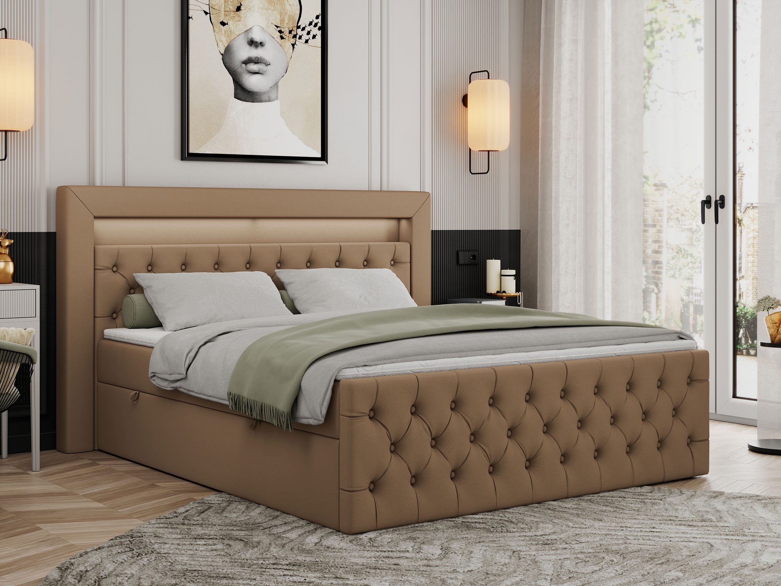 MKS MÖBEL Boxspringbett GOLD9 (Set, Packung, günstig online kaufen