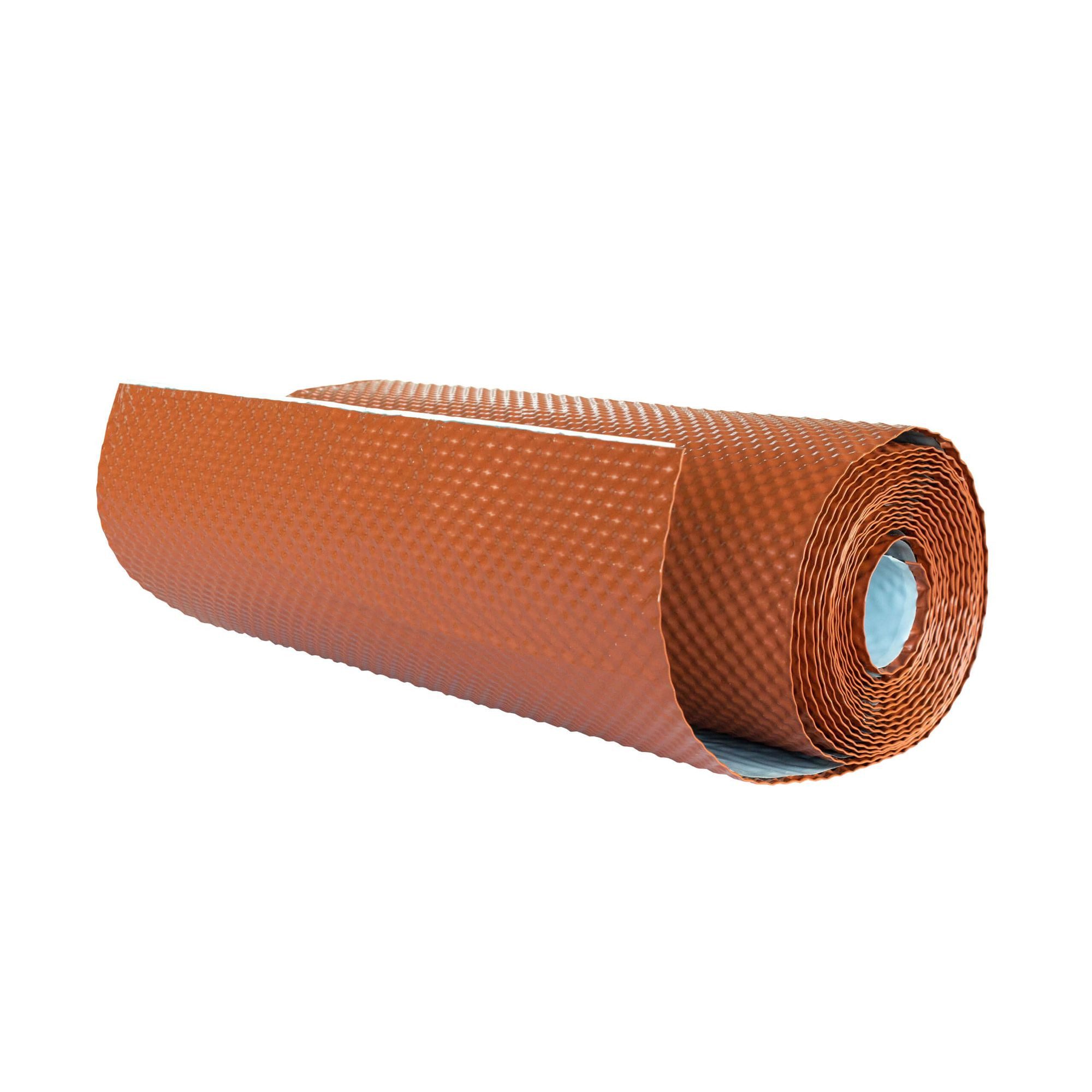 DAPRONA Anschlussdichtungsband 5m Wandanschlussband 3D, Kaminanschlussband, (5m x 39cm Kaminanschlussband, selbstklebend Ziegelrot, aus Aluminium mit Butyl Klebstoff, Dachabdichtung, 1-St), Kaminanschlussband, aus Aluminium mit Butyl Klebstoff, Dachabdichtung