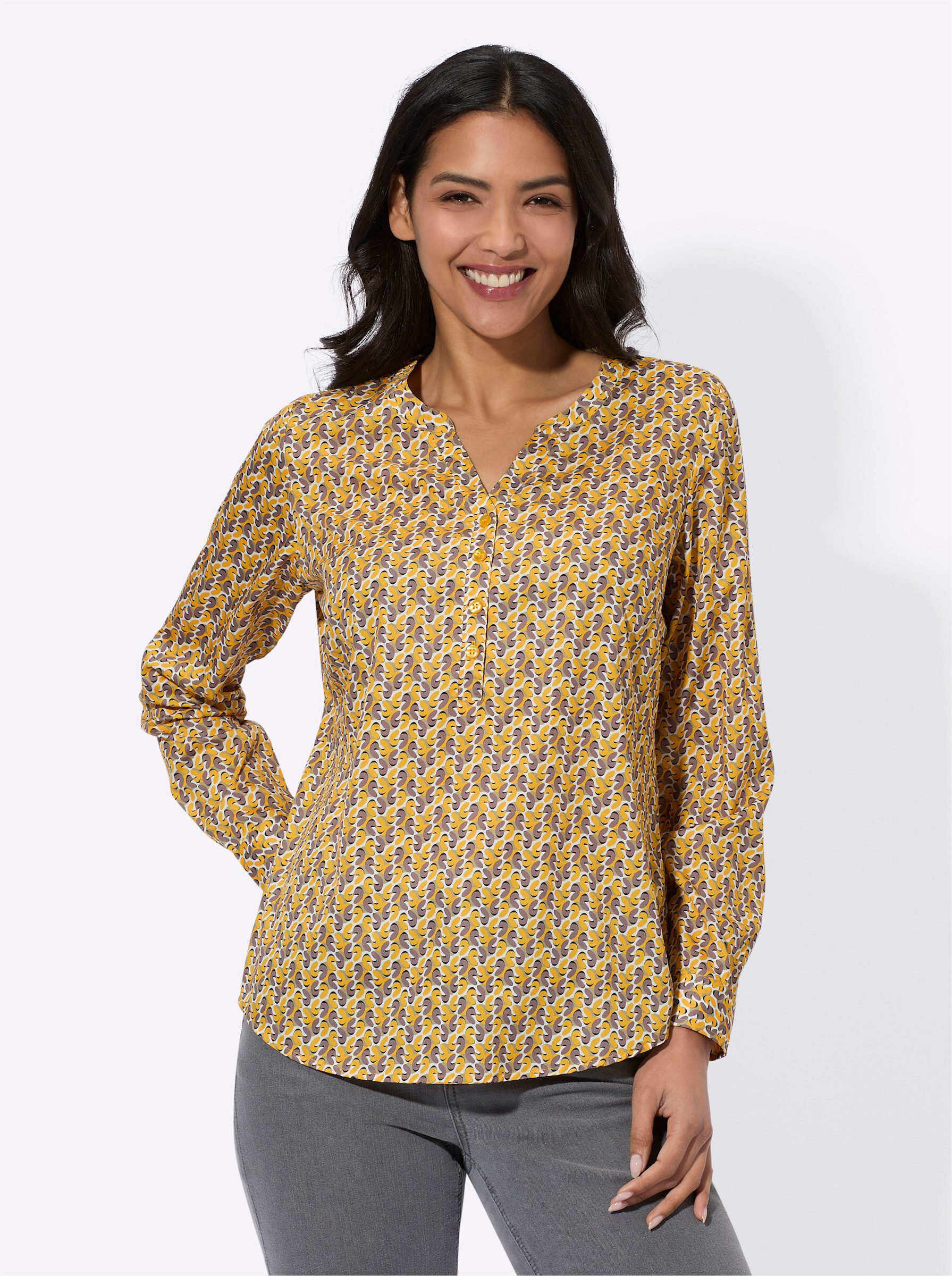 Sieh an! Klassische Bluse Schlupfbluse günstig online kaufen