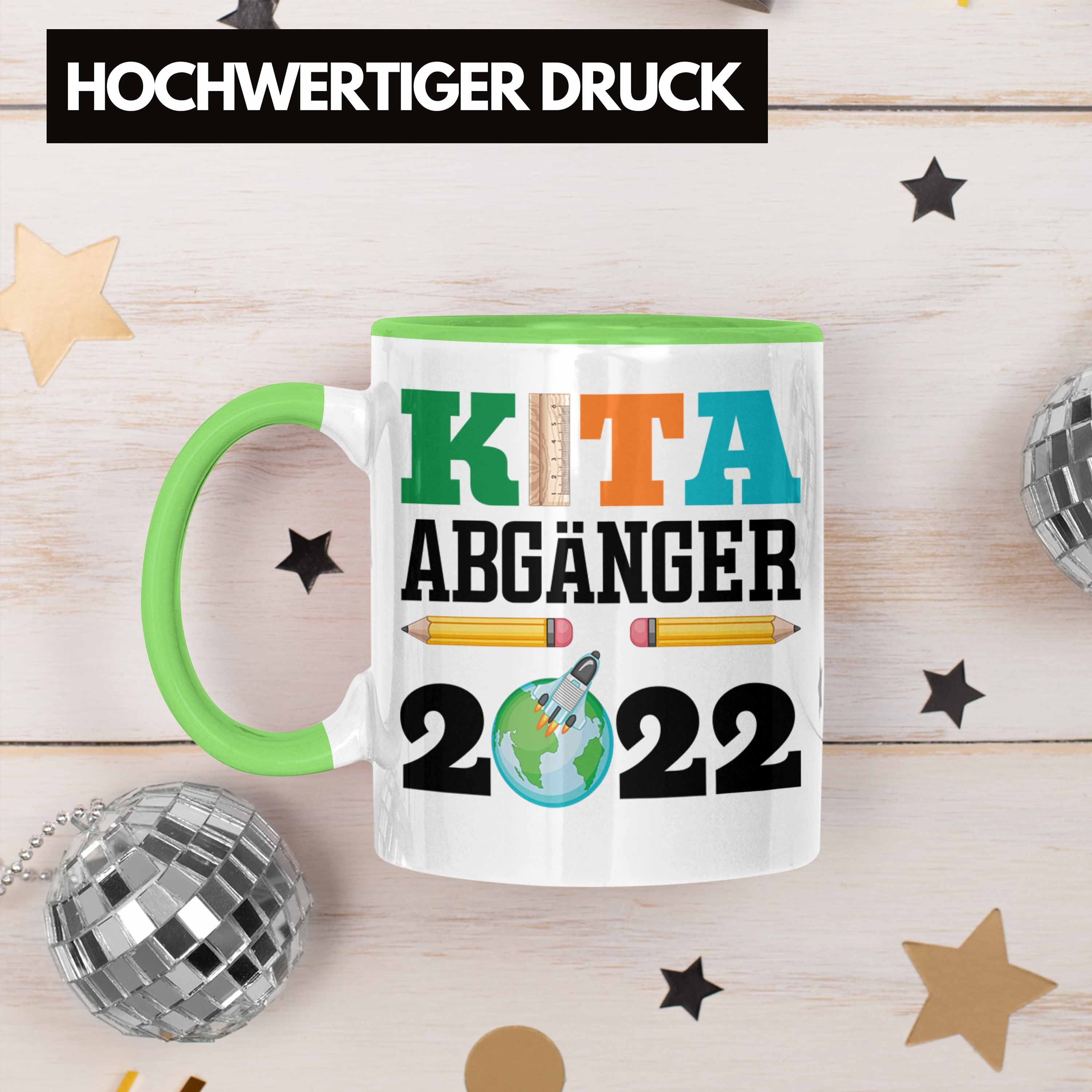 Tasse Schultüte Schultag - Junge Einschulung Geschenk Grün 2022 Tasse Geschenkidee Trendation Schulanfang 1. Mädchen Schuleinführung Schulkind Füllung Schulstart Trendation