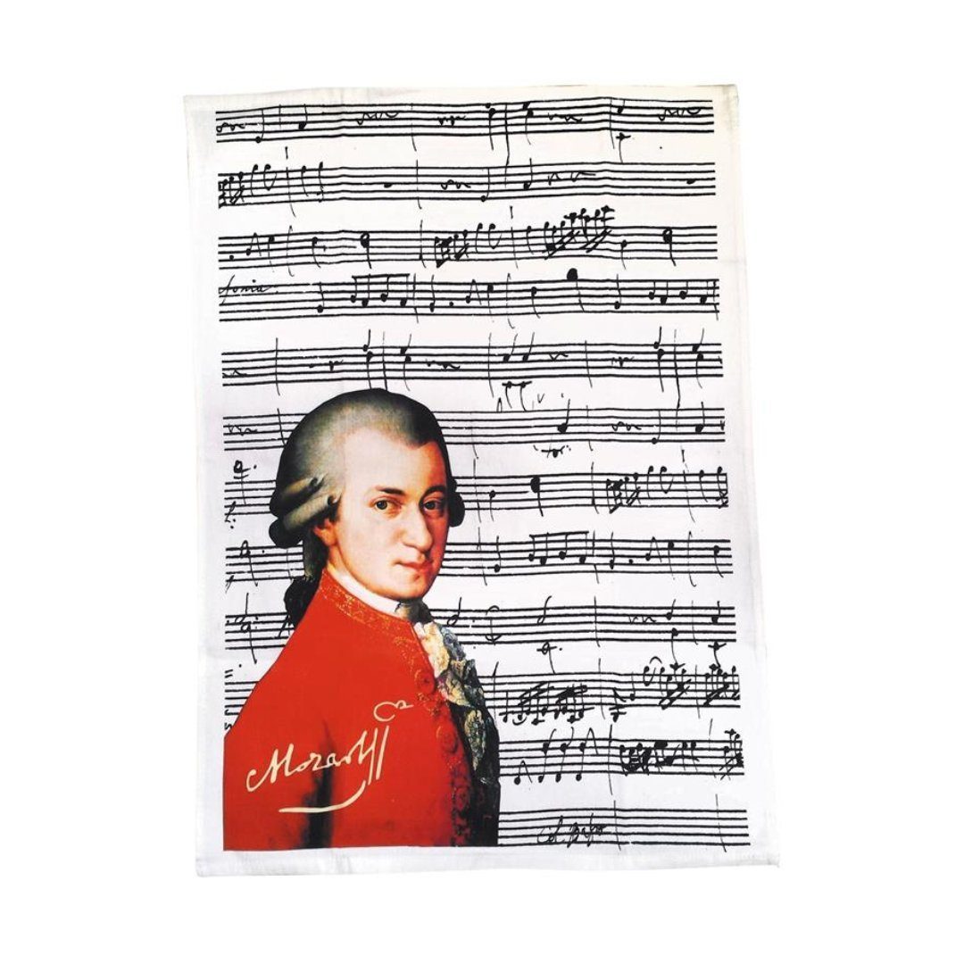 mugesh Geschirrtuch Geschirrtuch Mozart, für Musiker