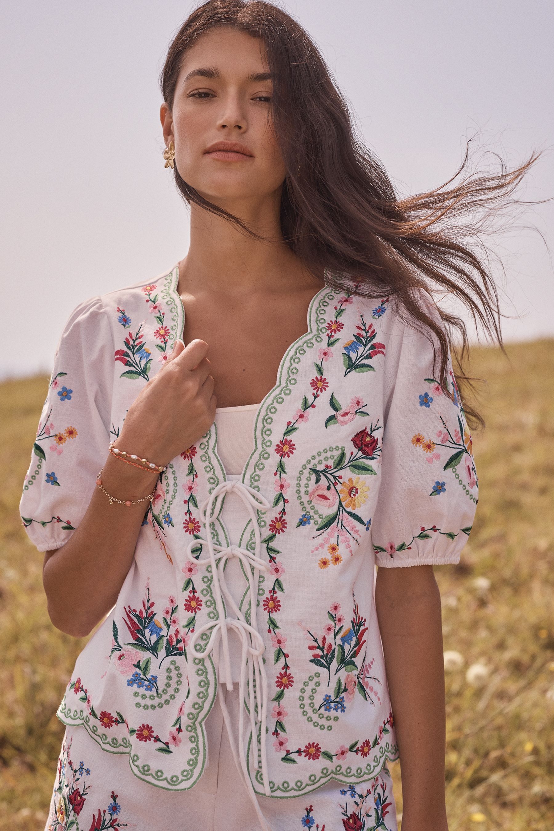 Love & Roses Kurzarmbluse Love & Roses bestickte Kurzarmbluse, Regular (1-t günstig online kaufen
