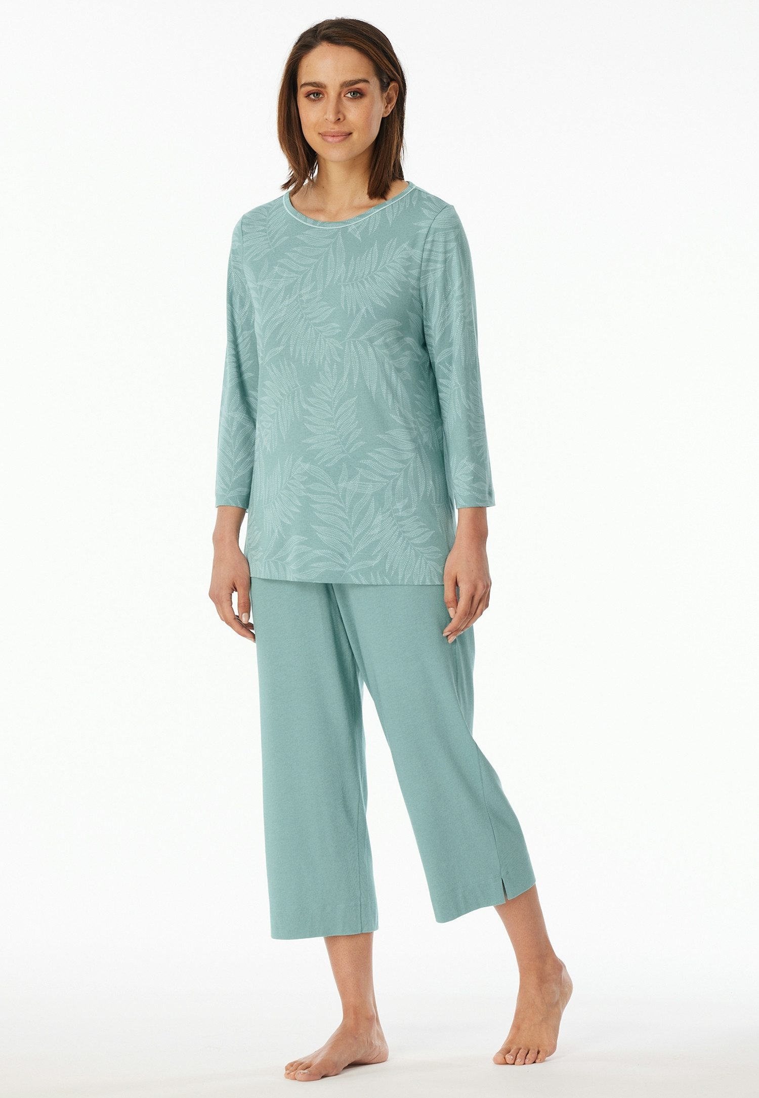 Schiesser Pyjama Schlafanzug 3/4