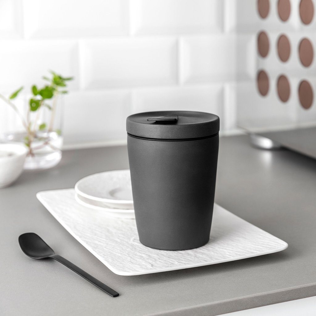 Villeroy & Boch Coffee-to-go-Becher Coffee To Go Becher Manufacture Rock -GK, 1-tlg., Porzellan, Premium Porcelain, Made in Germany