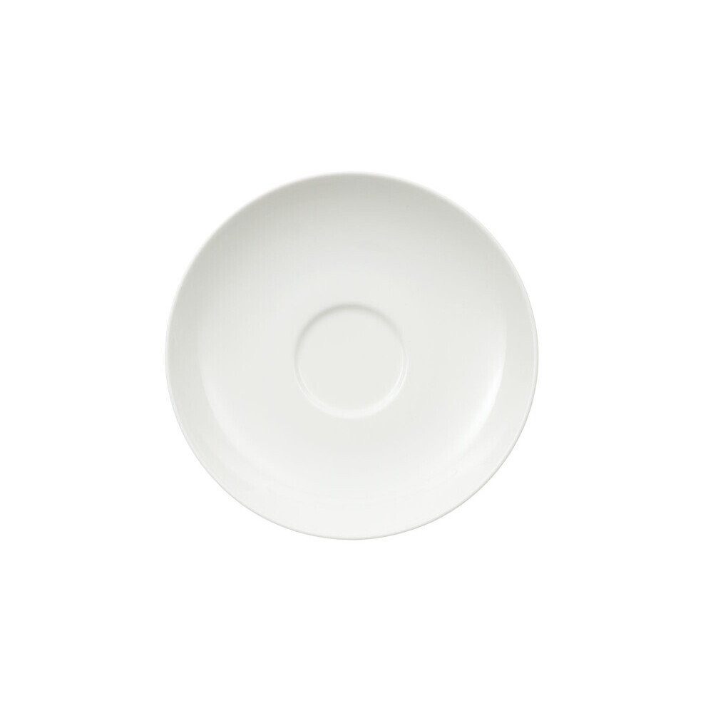 Villeroy & Boch Tasse Kaffee/Tee-Untertasse 15 cm Royal, 1-tlg., Premium Bone Porcelain, Untertasse, passend zur Tasse, Ø15cm, Bone Porcelain, weiß, stapelbar