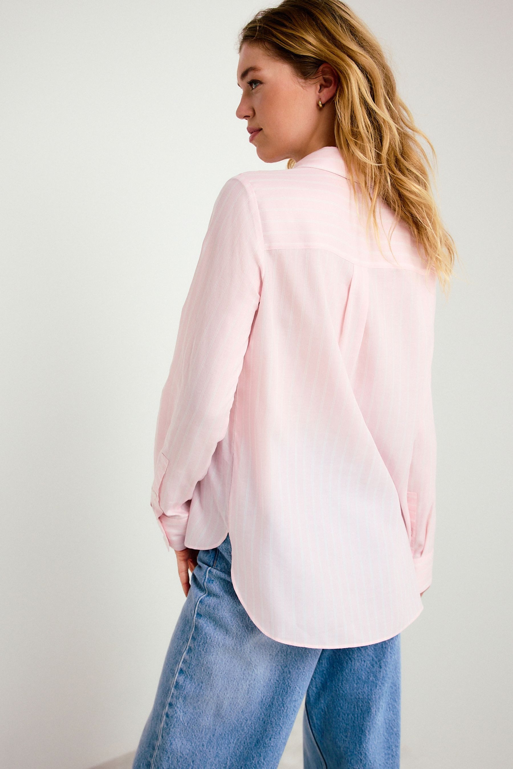 Next Hemdbluse Weiches Relaxed Fit Langarm-Shirt (1-tlg)