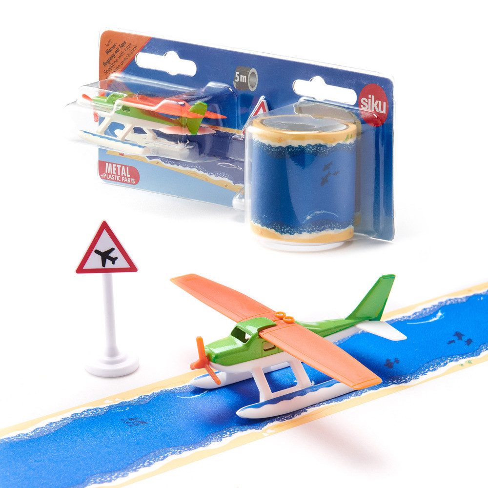 SIEPER Modellflugzeug siku Wasserflugzeug mit Tape grün/orange