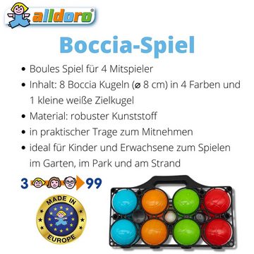 alldoro Spiel, 60044, Boccia Spiel - Boules-Set aus Kunststoff