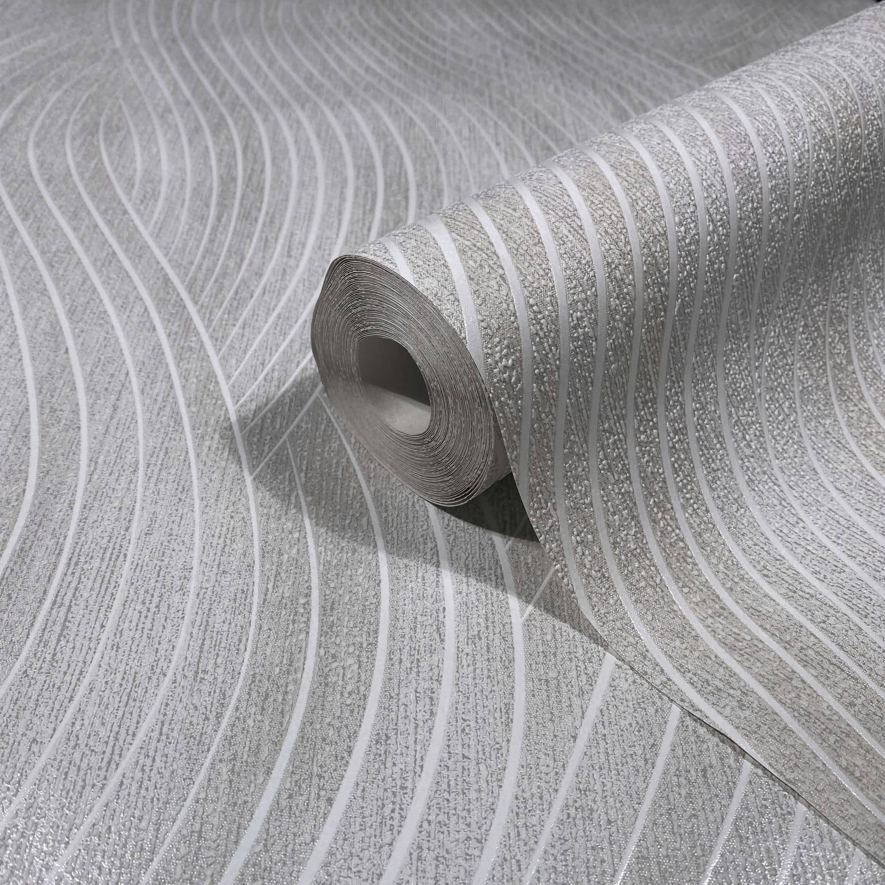 Marburg Vliestapete Tapete Wavy Stripes, geprägt, günstig online kaufen