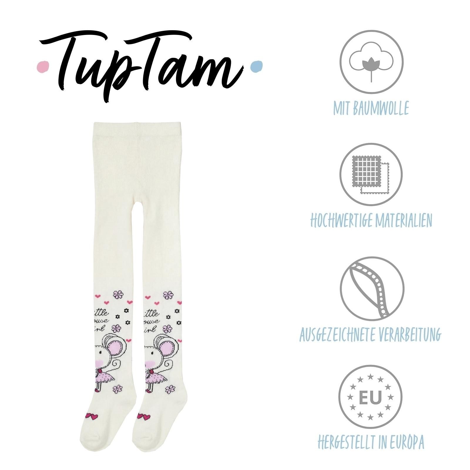 TupTam Strickstrumpfhose TupTam Mädchen Strickstrumpfhosen Bunt Gemustert 6er Pack – Bild 2 von 5