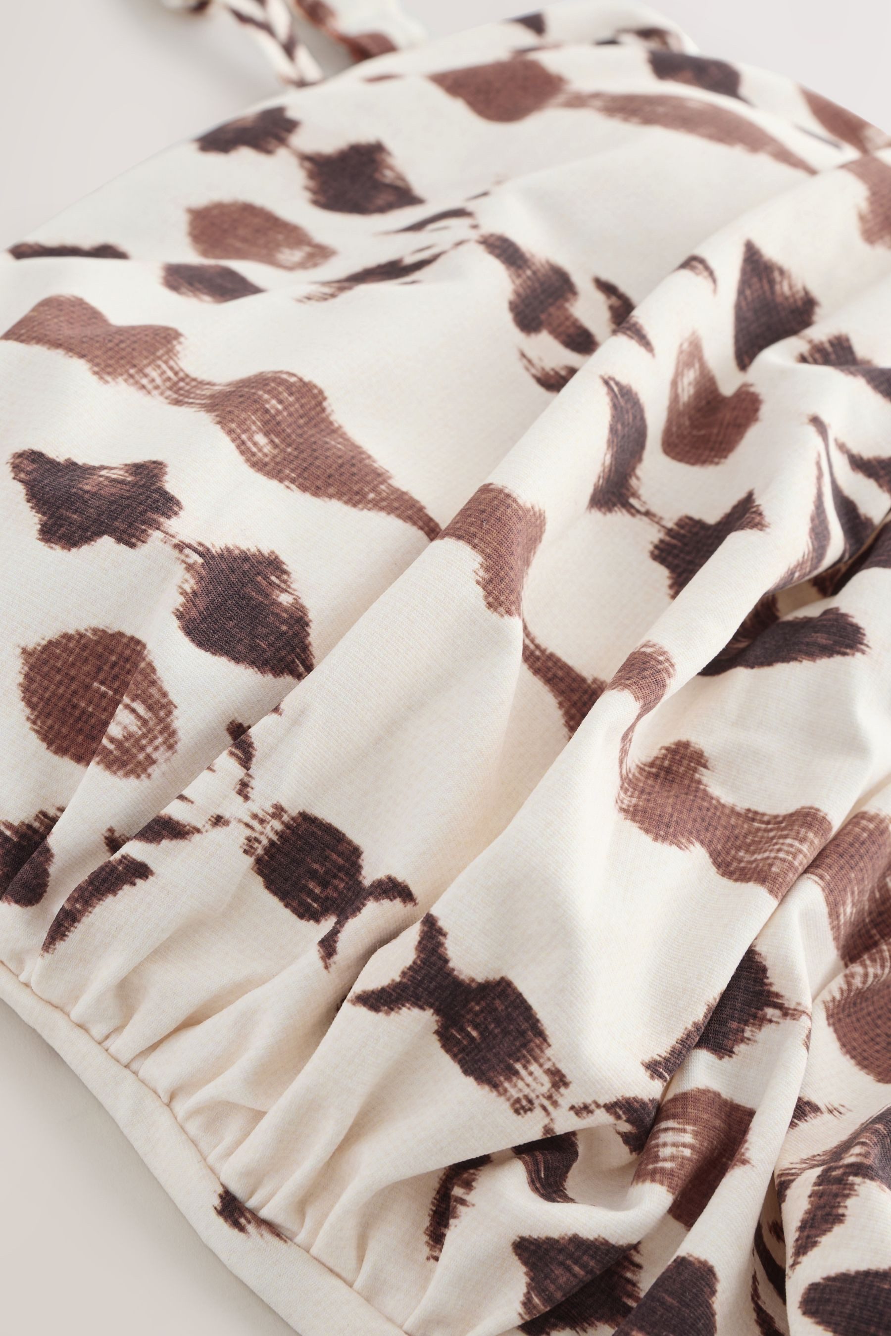 Next Badeanzug Bauchformender, geraffter Bandeau-Badeanzug (1-St) günstig online kaufen