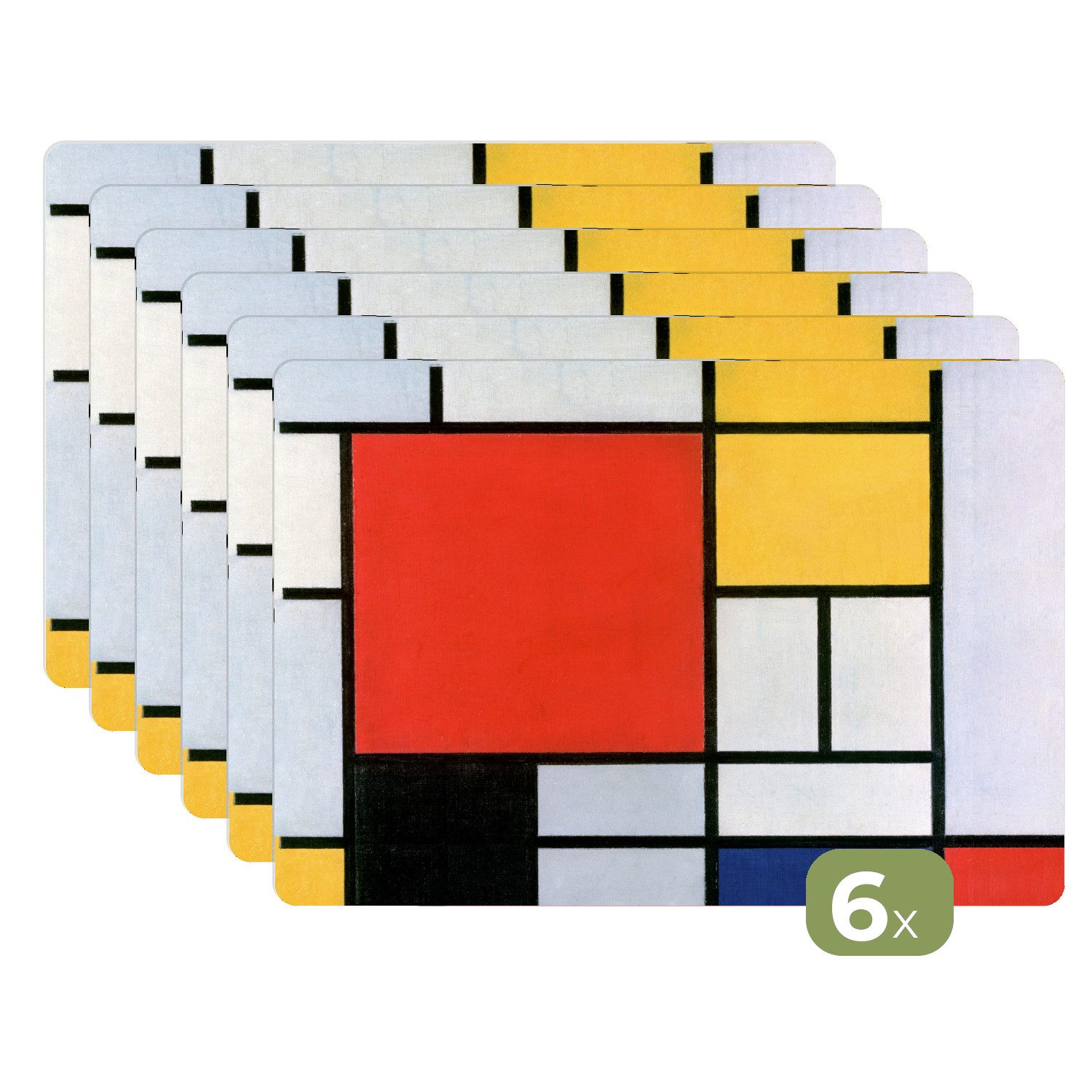 MuchoWow Platzset Kunst - Mondrian - günstig online kaufen