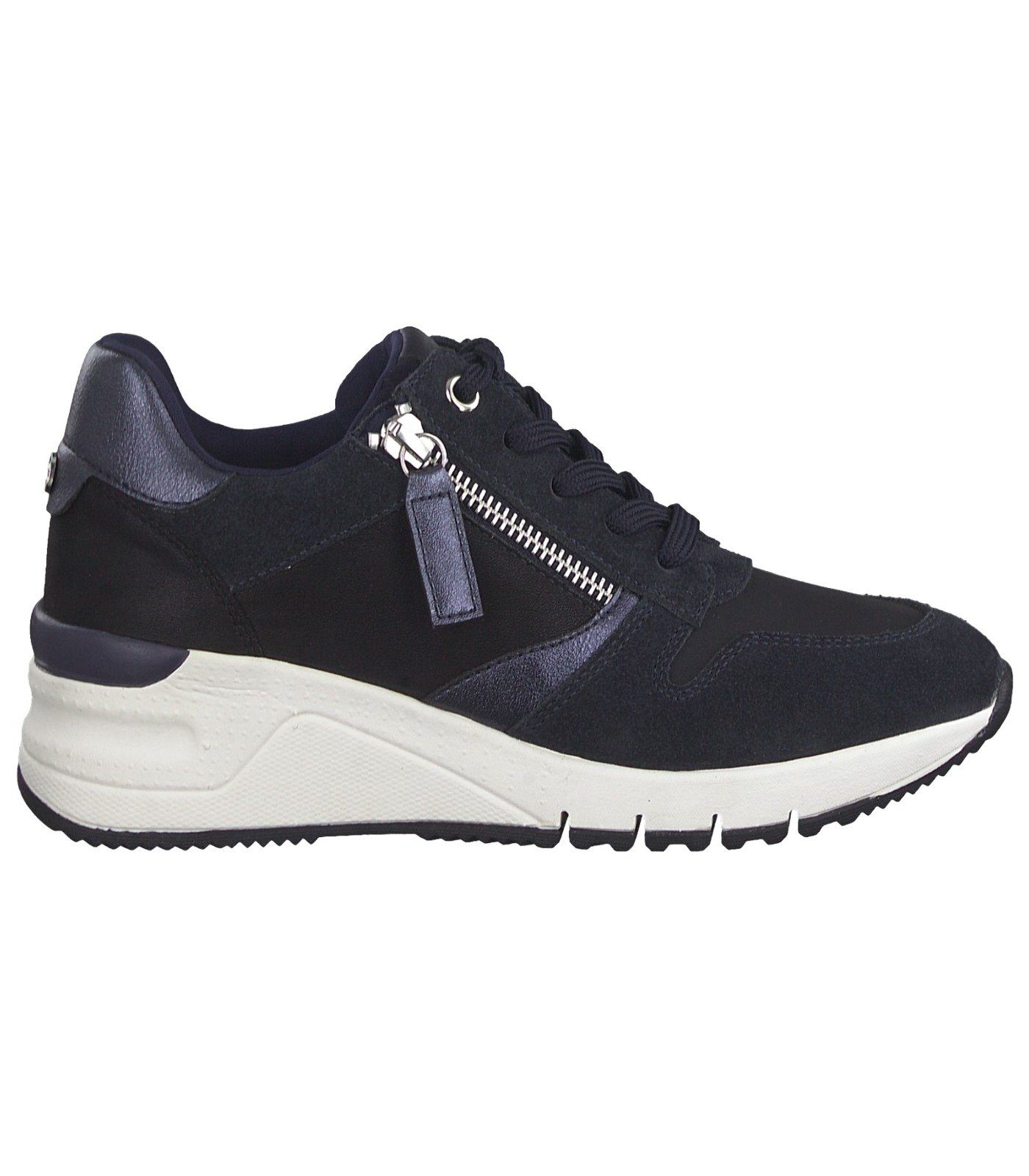 Tamaris Sneaker Leder/Textil Sneaker (NAVY COMB) Blau