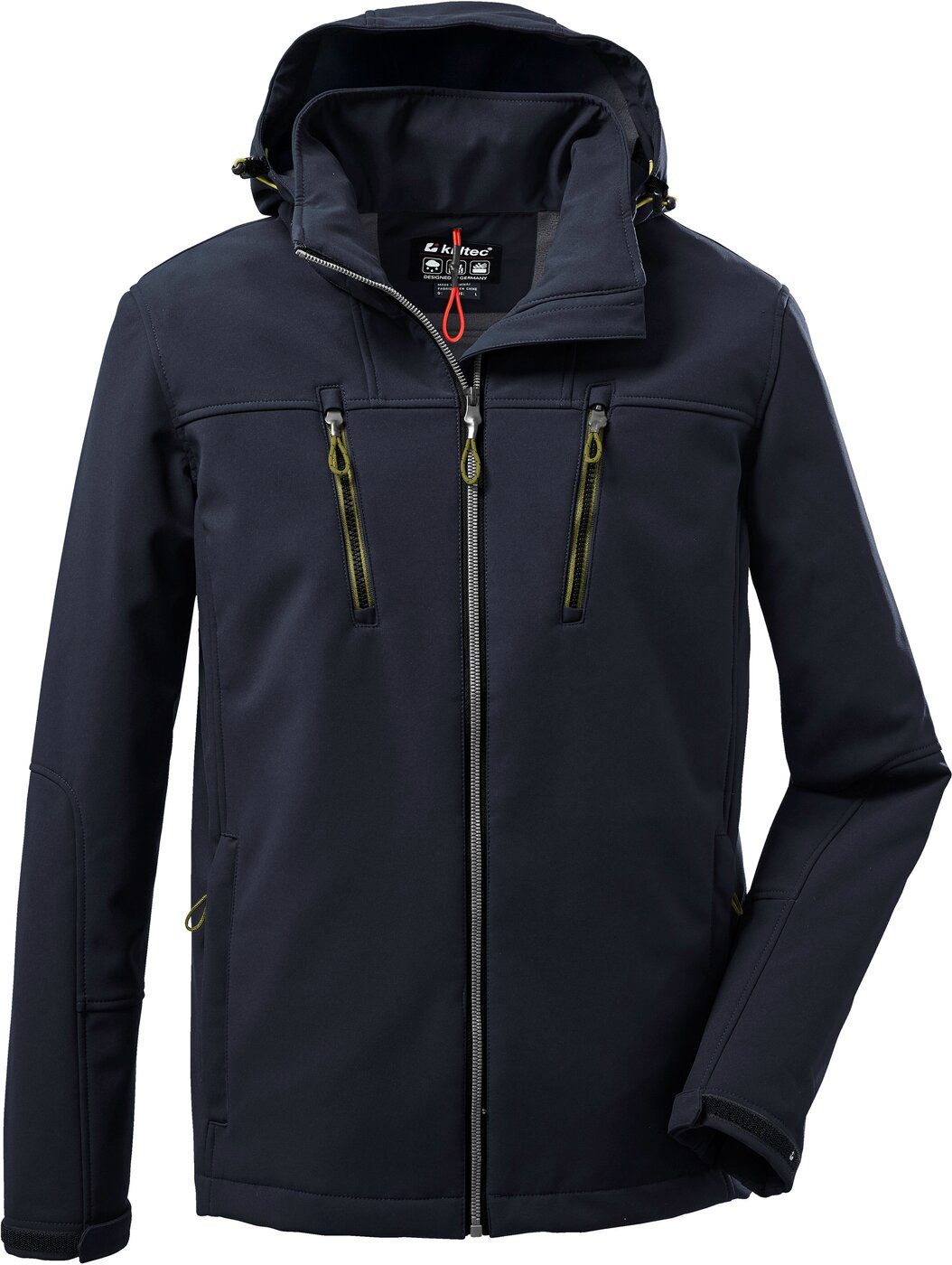 Funktionsjacke KOW 163 MN SFTSHLL JCKT schwarz