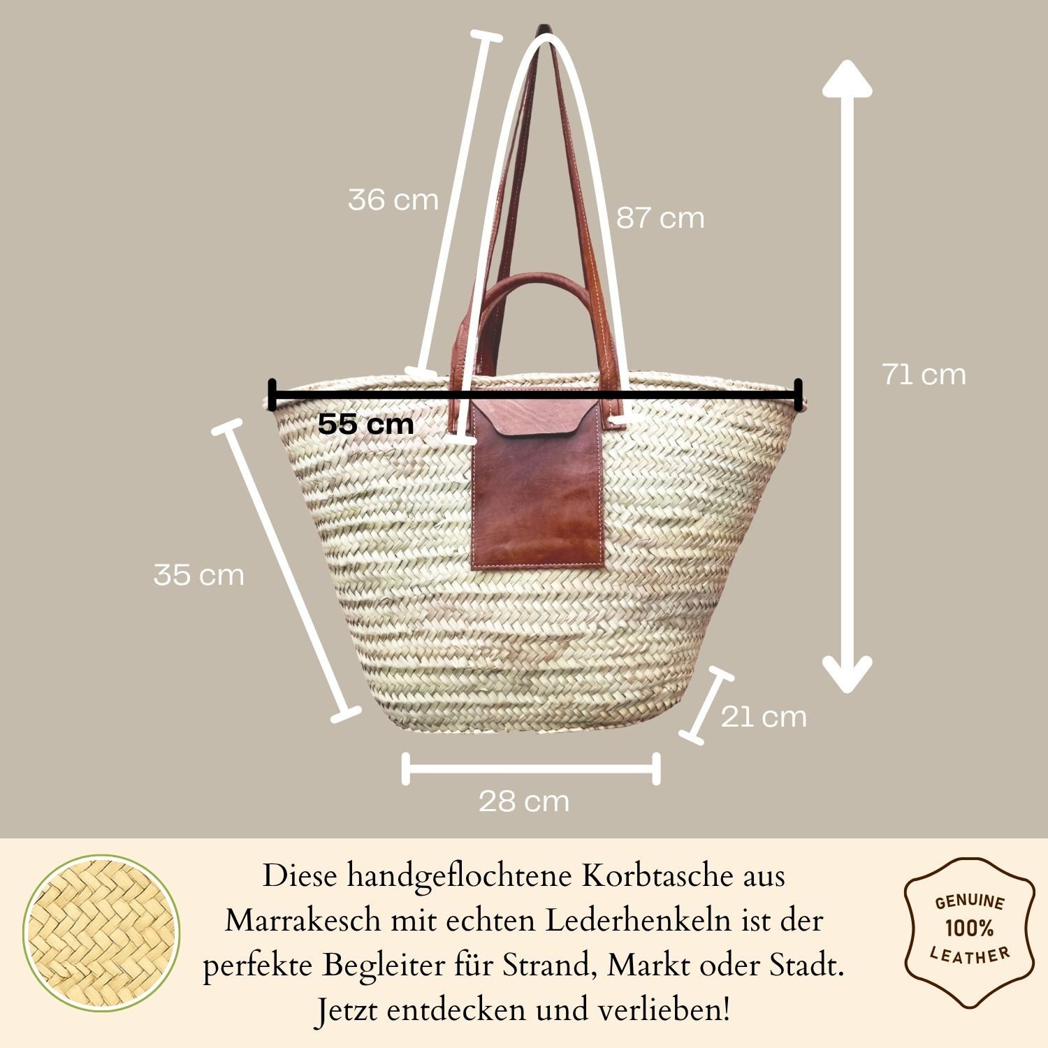 Marrakesch Orient & Mediterran Interior Korbtasche günstig online kaufen