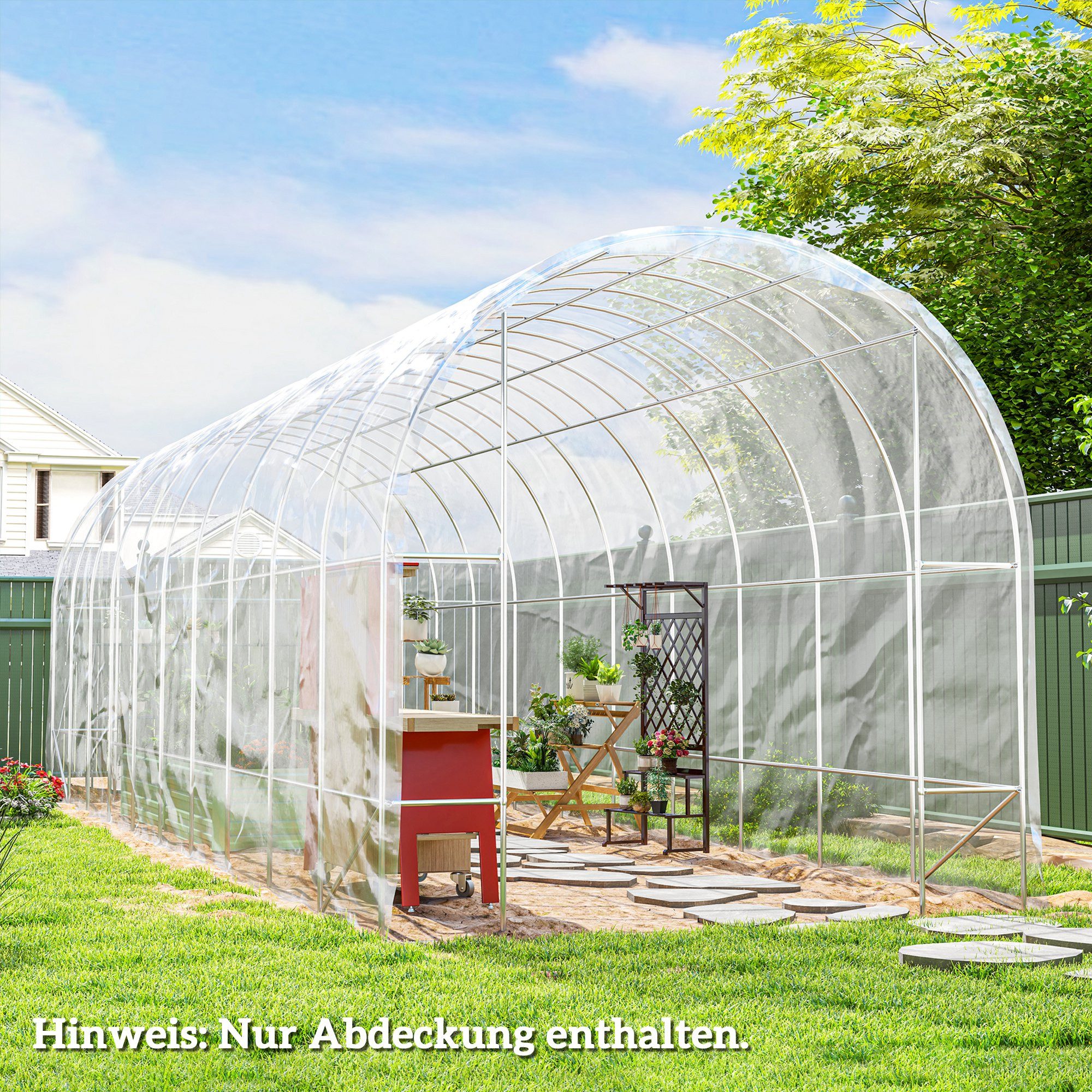 MC Star Foliengewächshaus Gewächshausfolie 8x10 m günstig online kaufen
