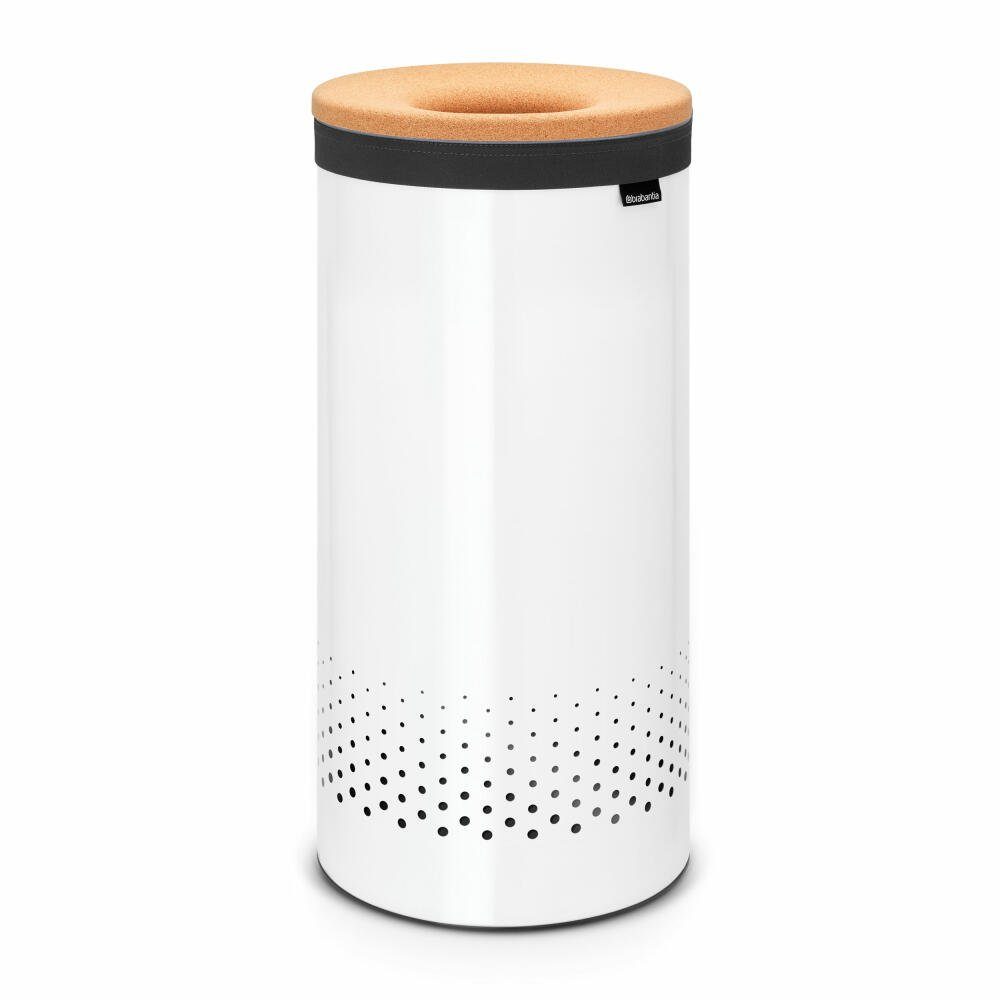 Brabantia Wäschekorb White Korkdeckel 35 L