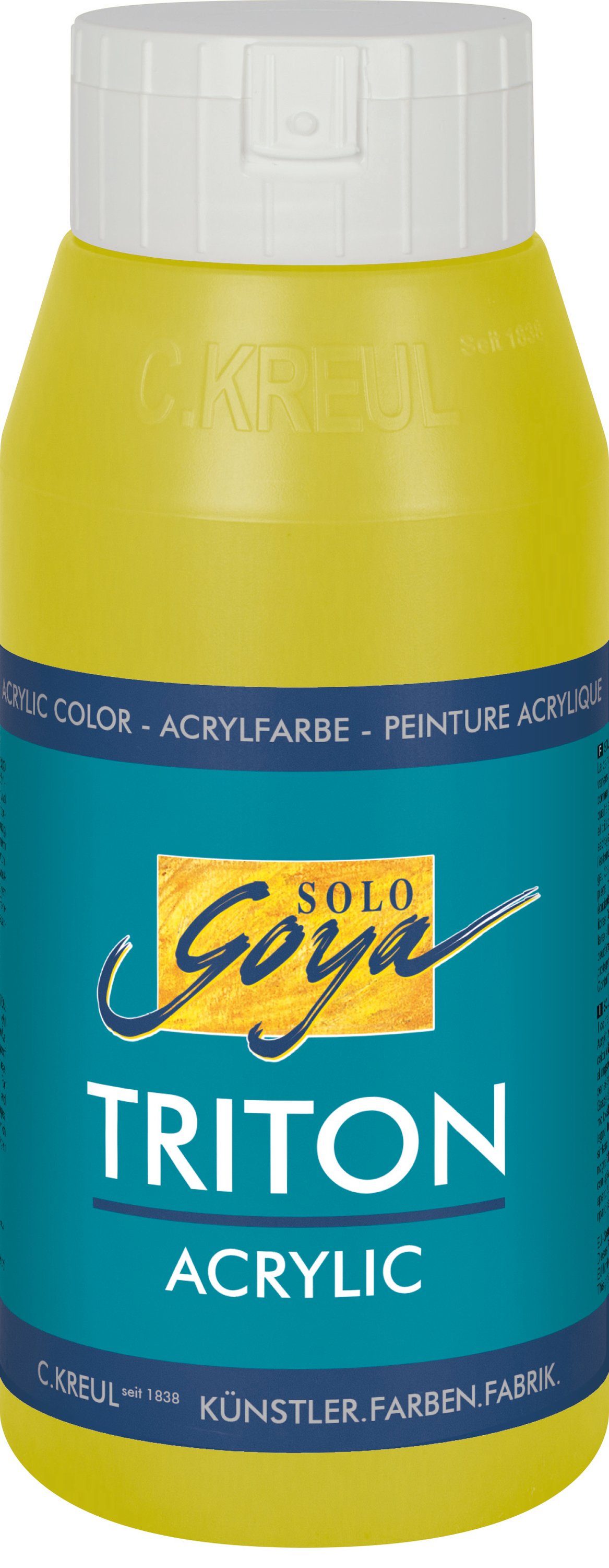 Kreul Acrylfarbe Solo Goya Triton Acrylic, 750 ml Olivgrün hell