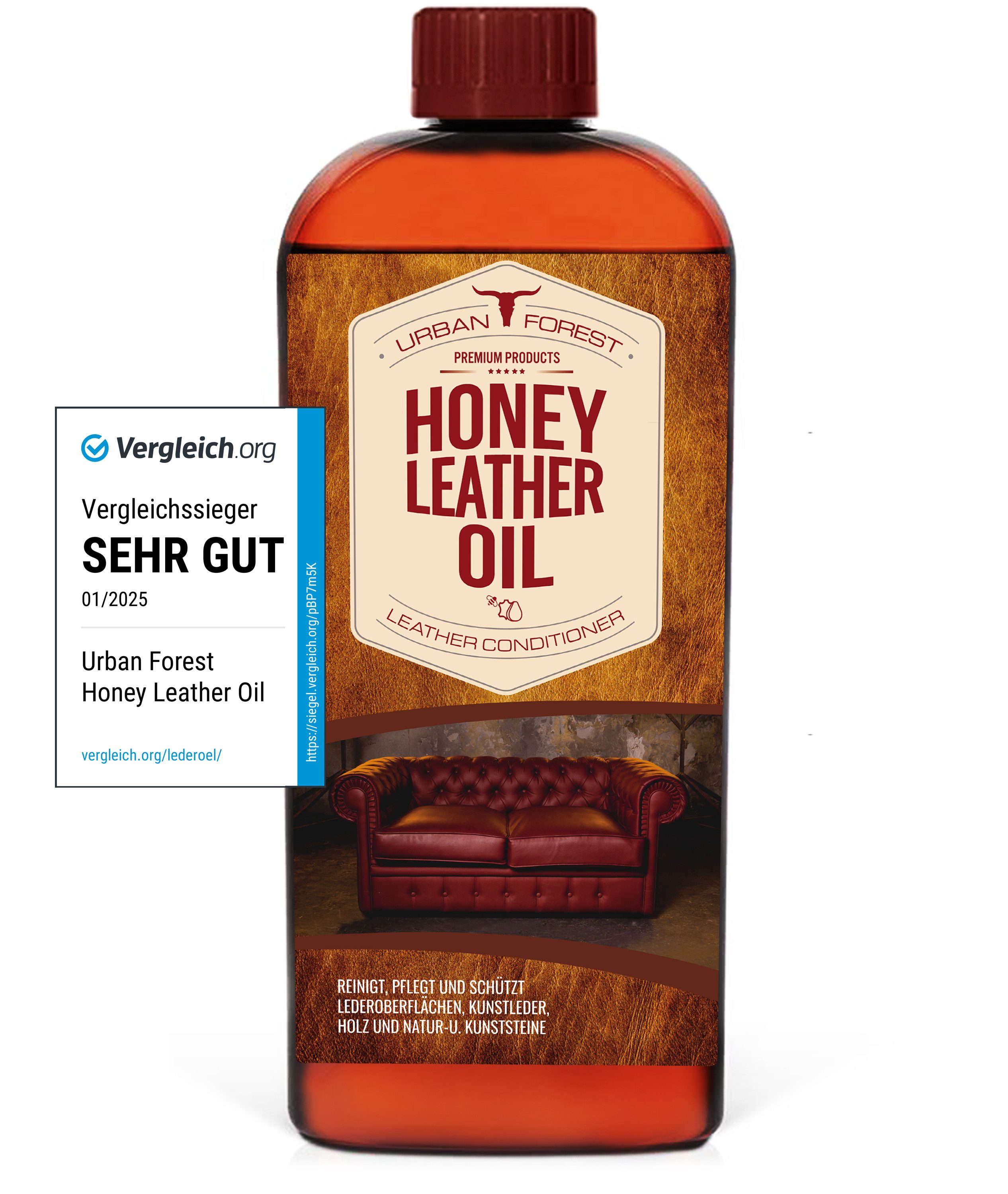 URBAN FOREST Lederpflege Honeybee Leather Care Lederpflege (1 St), 500ml