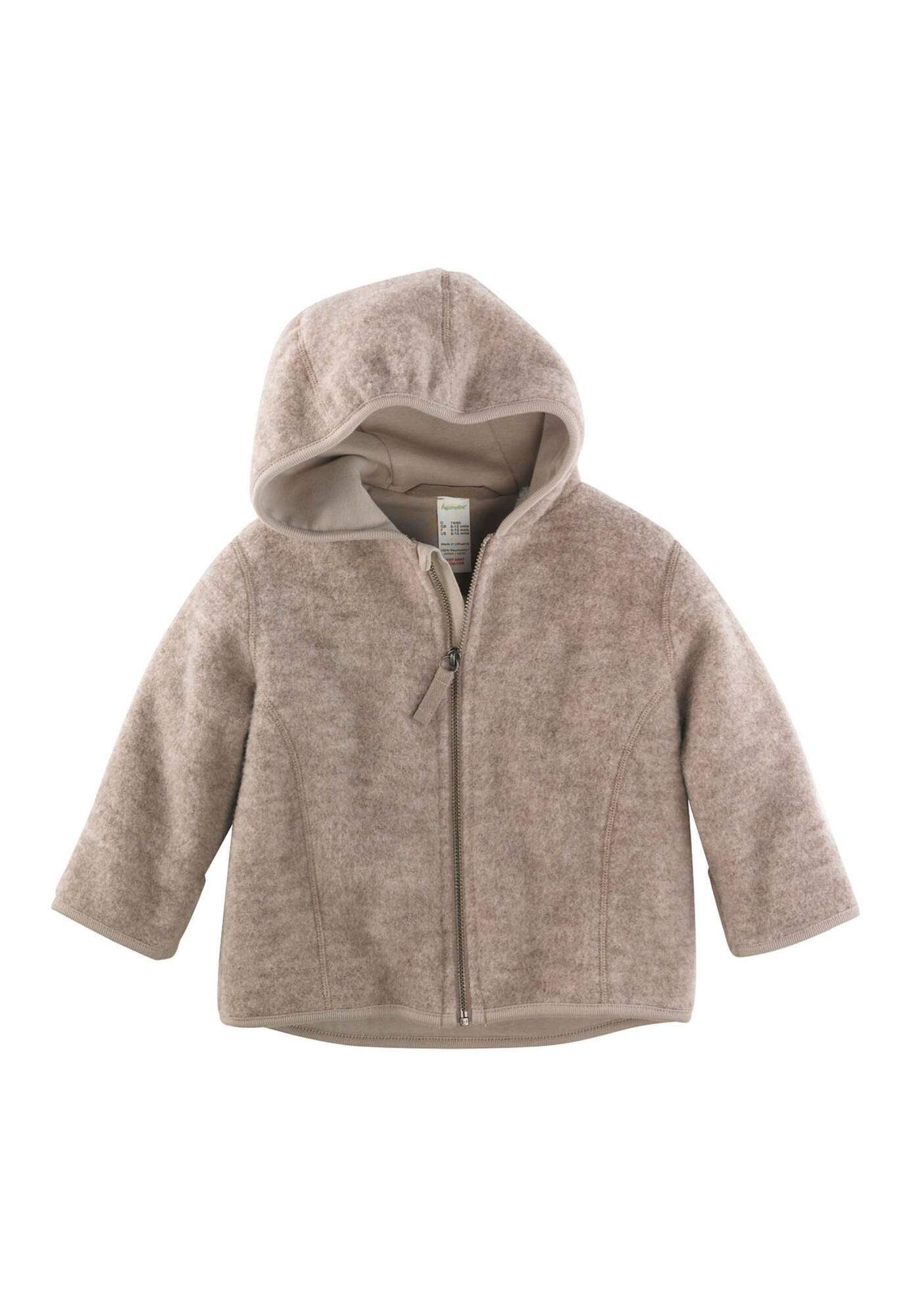 Hessnatur Fleecejacke Wollfleece aus reiner Bio-Merinowolle (1-St)