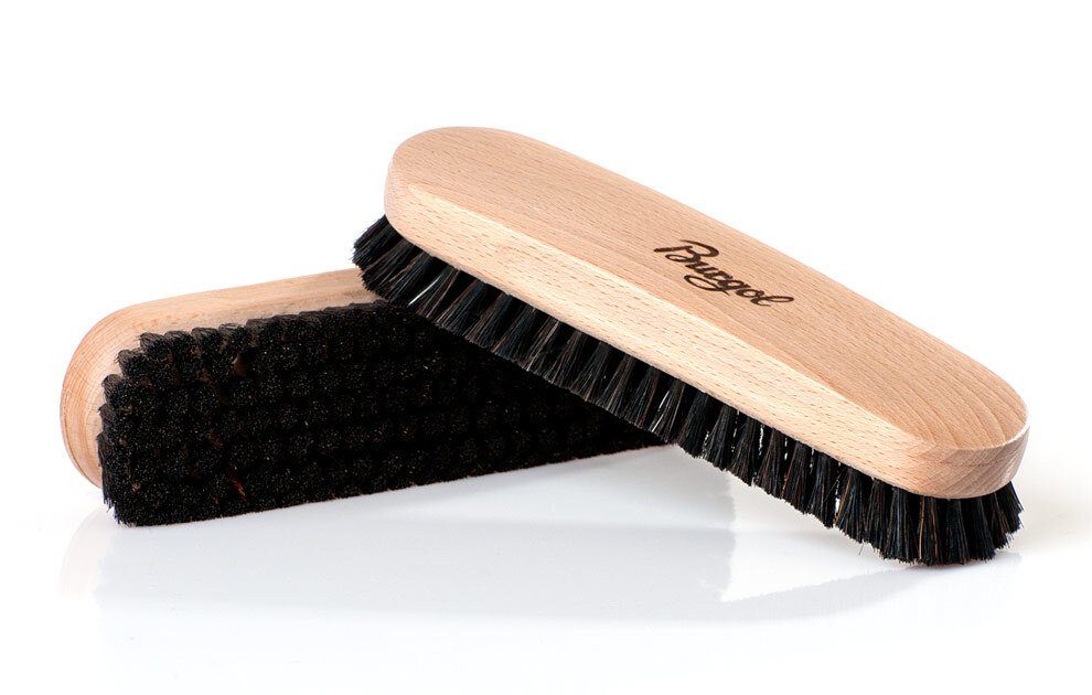 Burgol Reinigungsbürste Staubbürste, Schuhe, (Packung, Schuhbürste), Entfernt Staub & Schmutz. Aus Rosshaar. Hochwertige Verarbeitung.