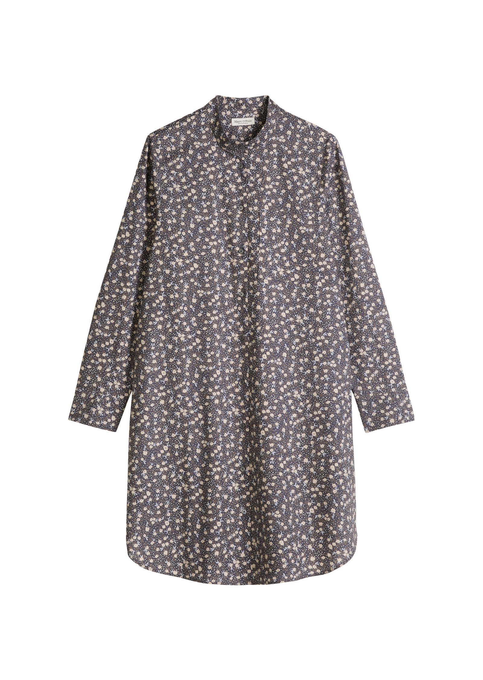 Hemdblusenkleid aus Papertouch-Popeline