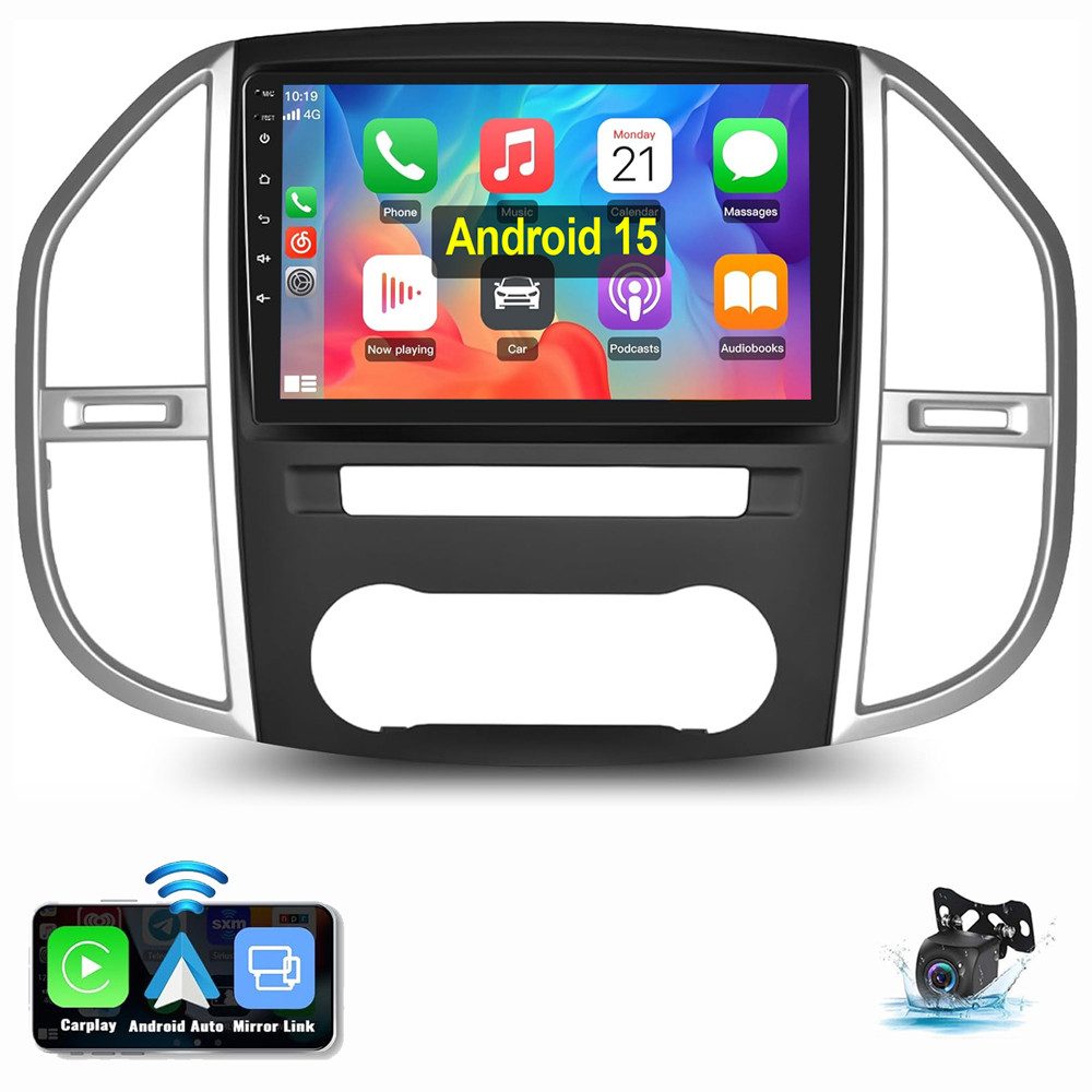 ESSGOO 10 ZOLL IPS Für Mercedes Benz W447 2013 2014-2020 Autoradio Autoradio (RDS, Digitalradio (DAB), FM, AM, Apple Carplay Android Auto GPS Navi WIFI BT SWC EQ)