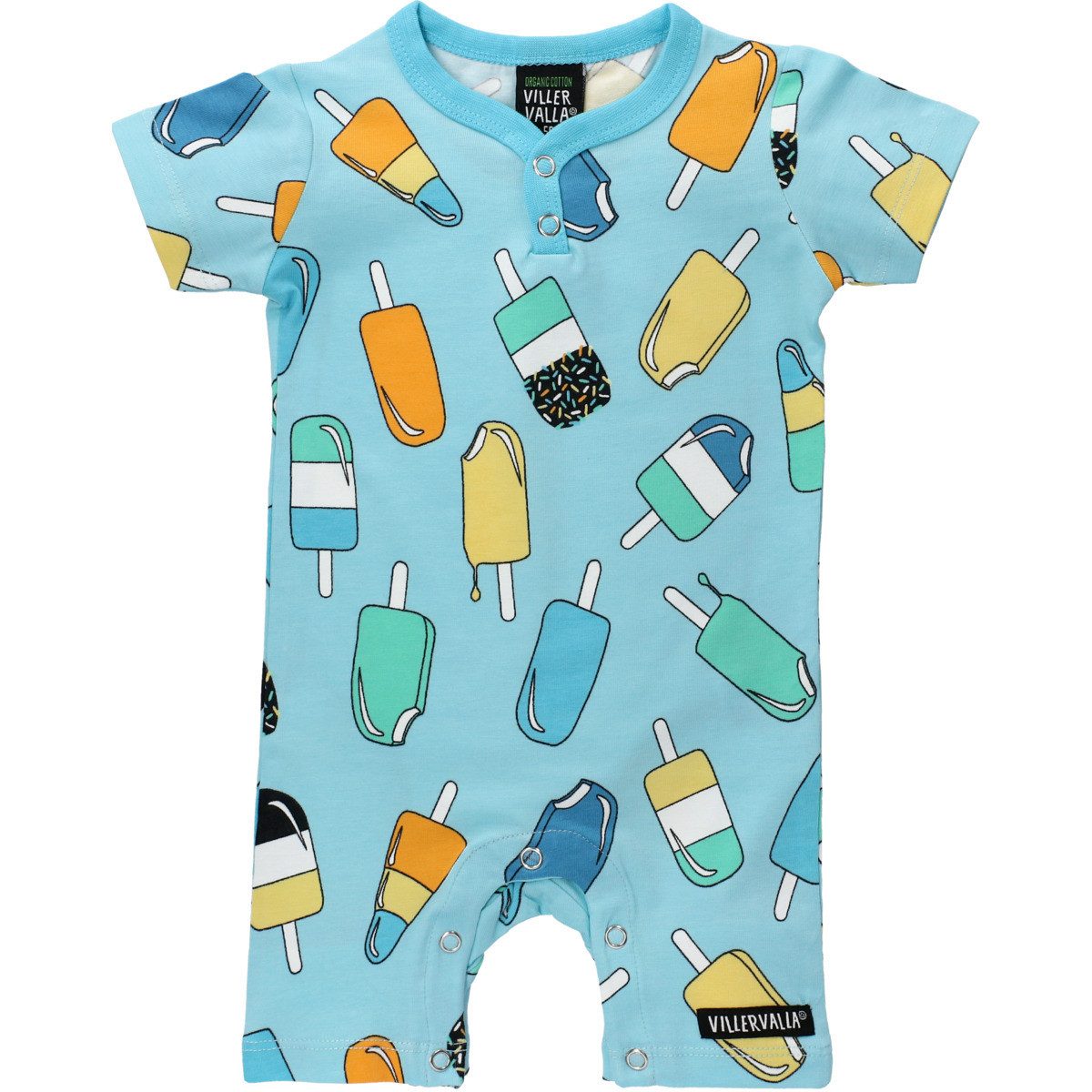Villervalla Игрок Popsicle Unisex Kinder Sommerstrampler, Einteiler, Babyanzug, Kurzarm-Strampler, Overall