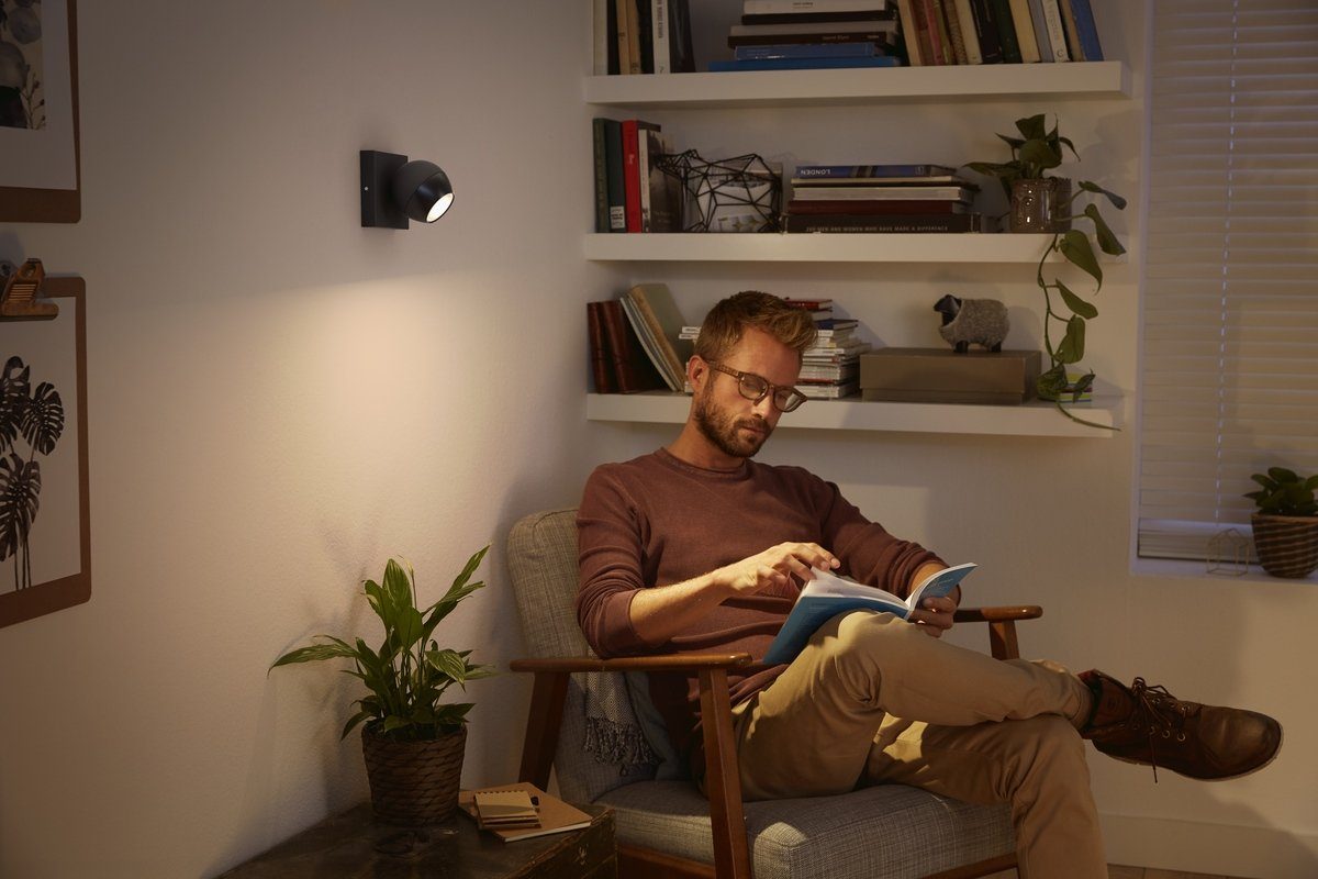 Philips Hue LED Deckenspot Buckram Spotleuchte, LED wechselbar