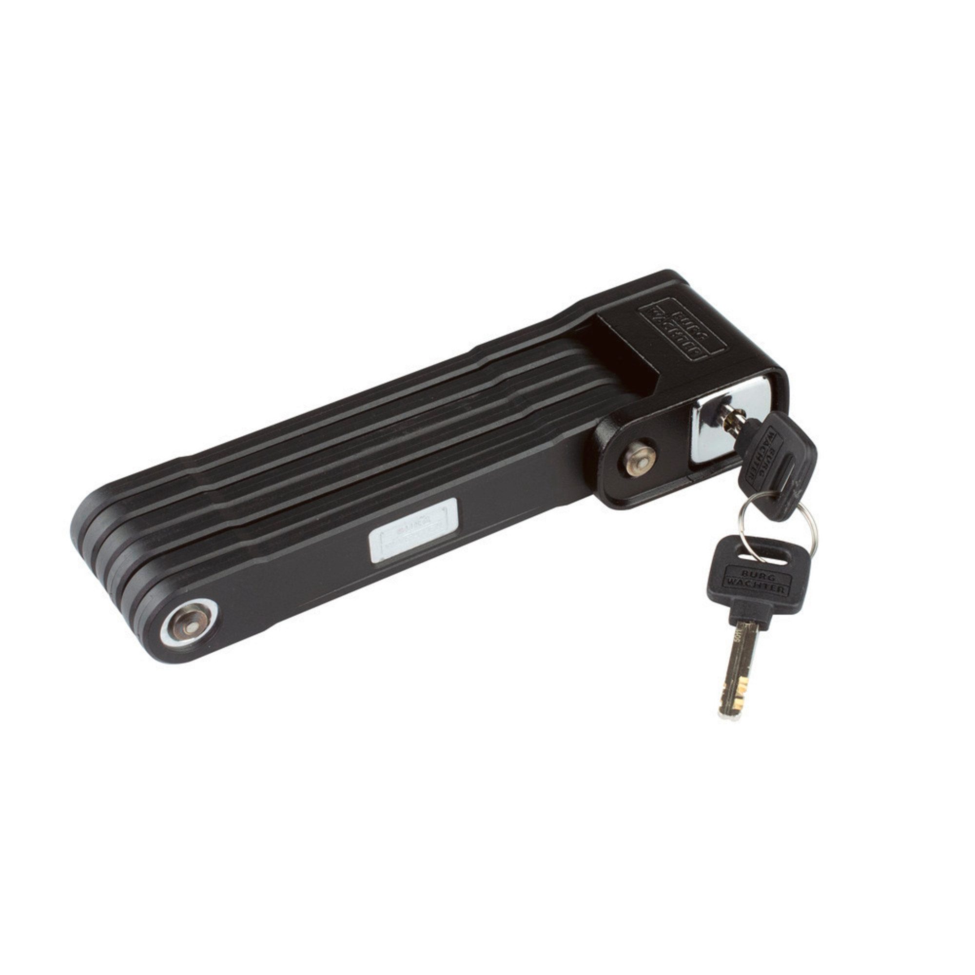 Burg Wächter Kettenschloss Zylinderfaltschloss 790 90 33970 schwarz