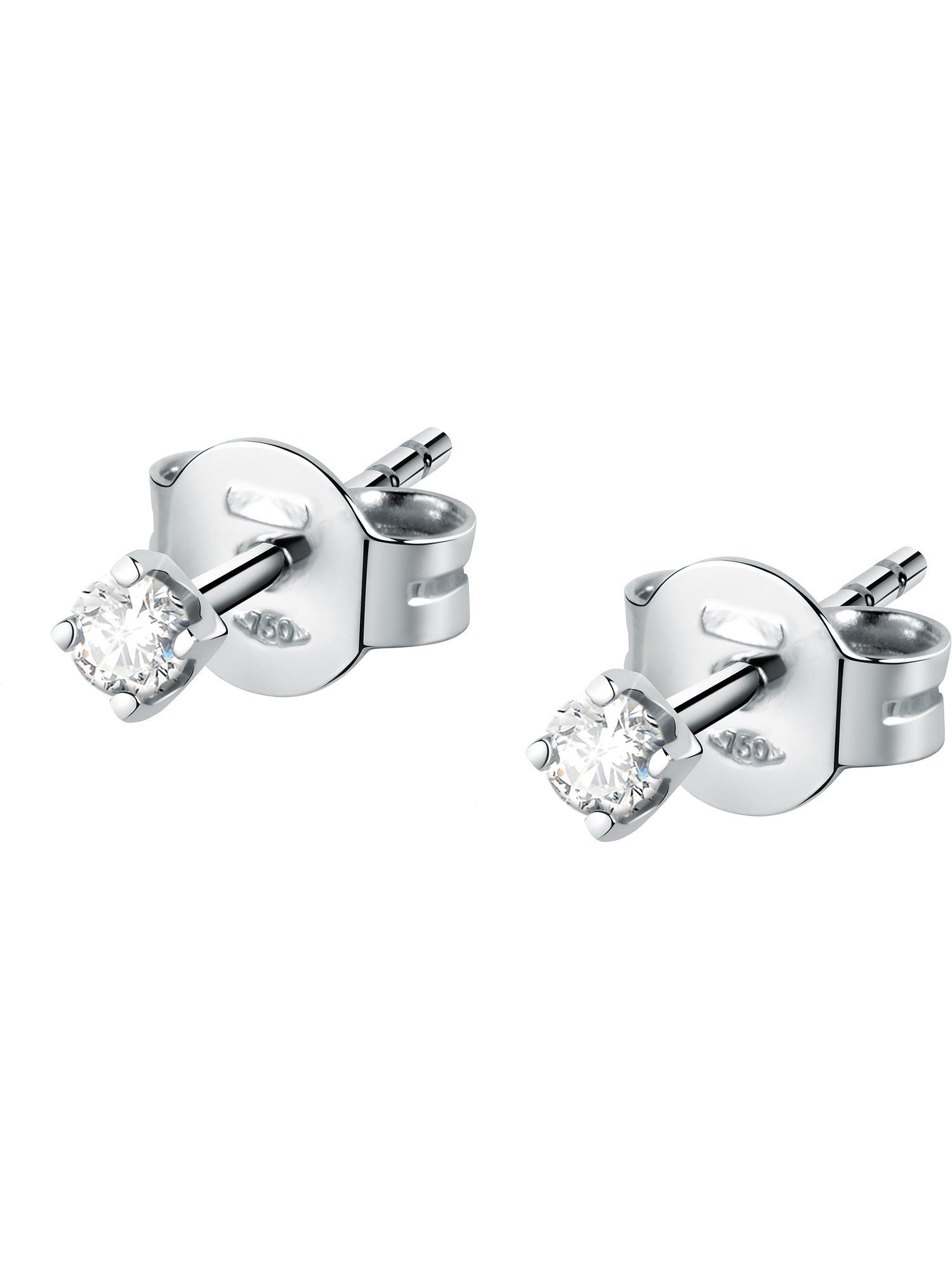 Paar Ohrstecker CHRIST Damen-Ohrstecker 585er Weißgold 2 Diamant