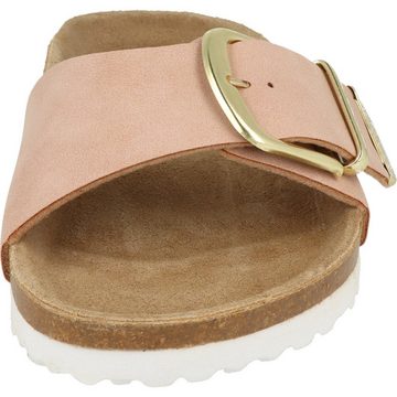 SUPERSOFT 274-901 Damen Komfort Slides Sandale Pantolette Fußbett, Schnalle, verstellbar