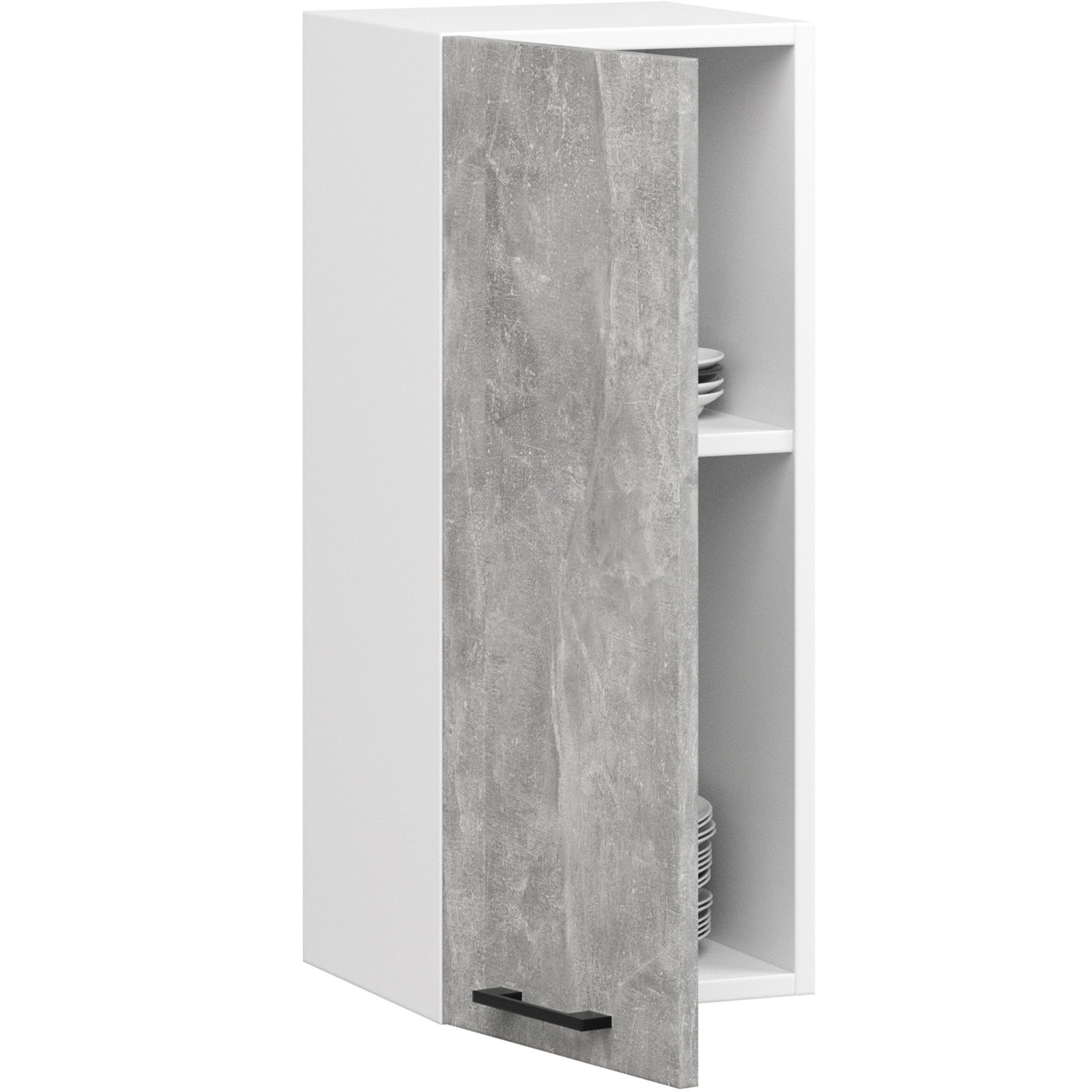 Raumhirsch Furniture Hängeschrank Hängeschrank Küche Hochglanz Weiß - Platzsparend & Modern Platzsparend, höhenverstellbar, Soft-Close, elegantes Design