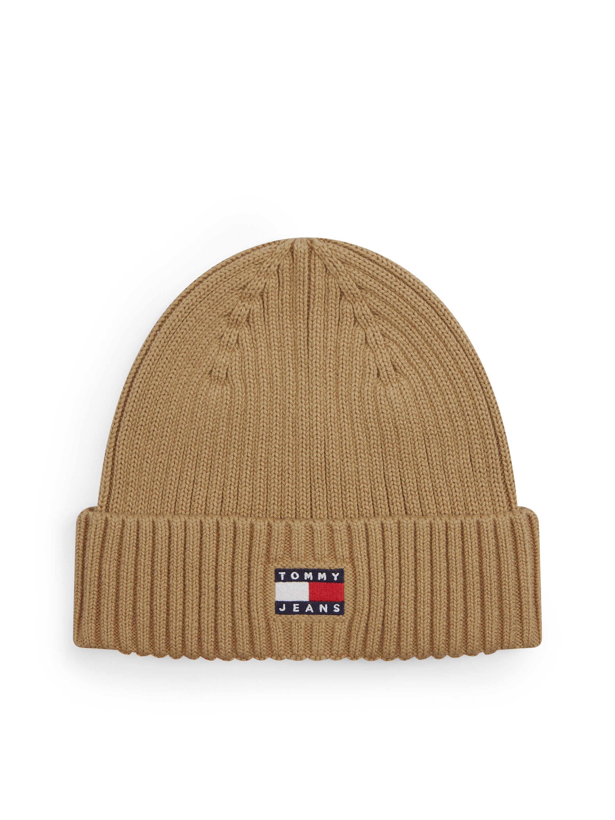 Tommy Jeans Beanie TJM HERITAGE CORE Rippstrick, Umschlag, normale Passform günstig online kaufen