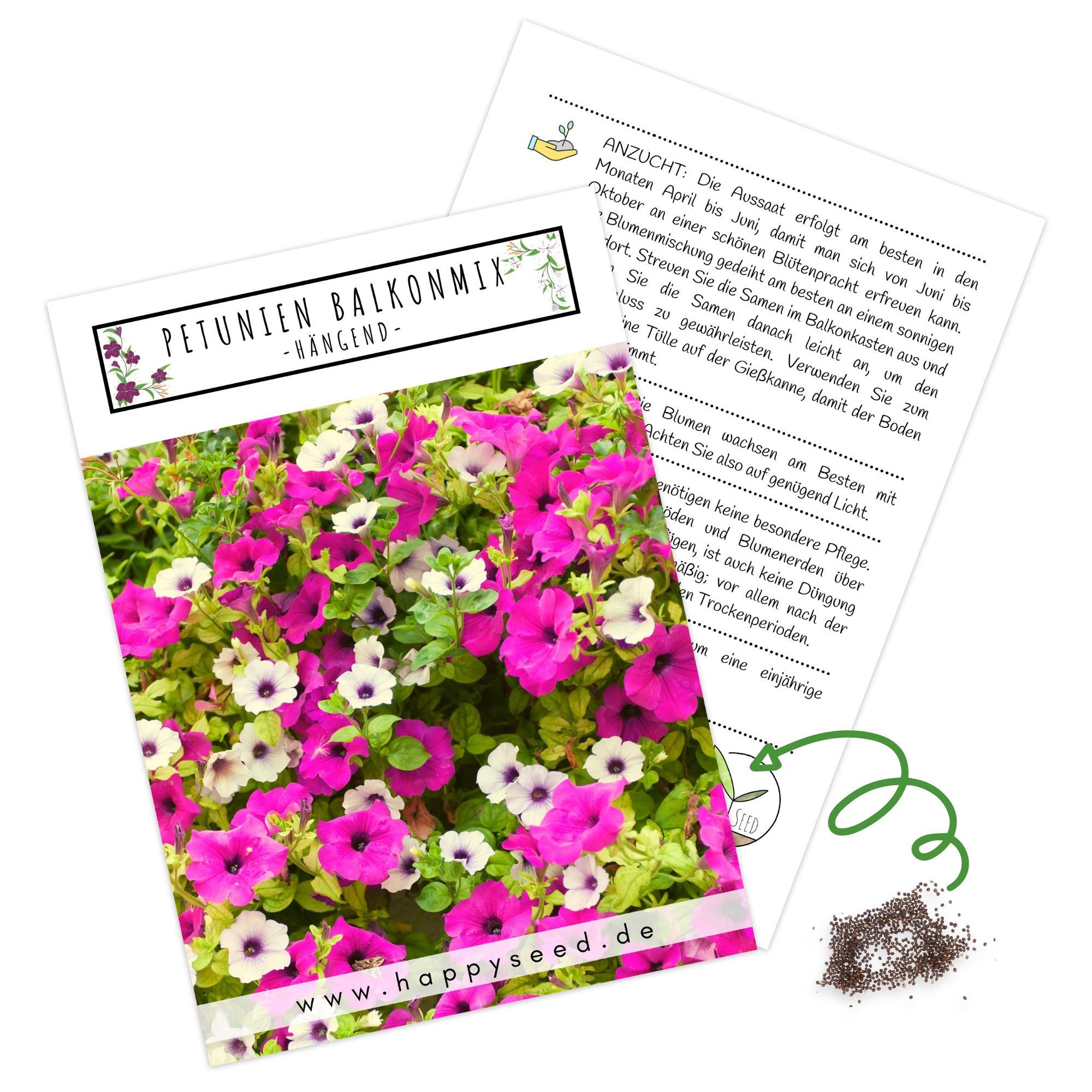 HappySeed Blumensamen Blumensamen Balkonkasten Mischung - Petunien Mix, Blu günstig online kaufen