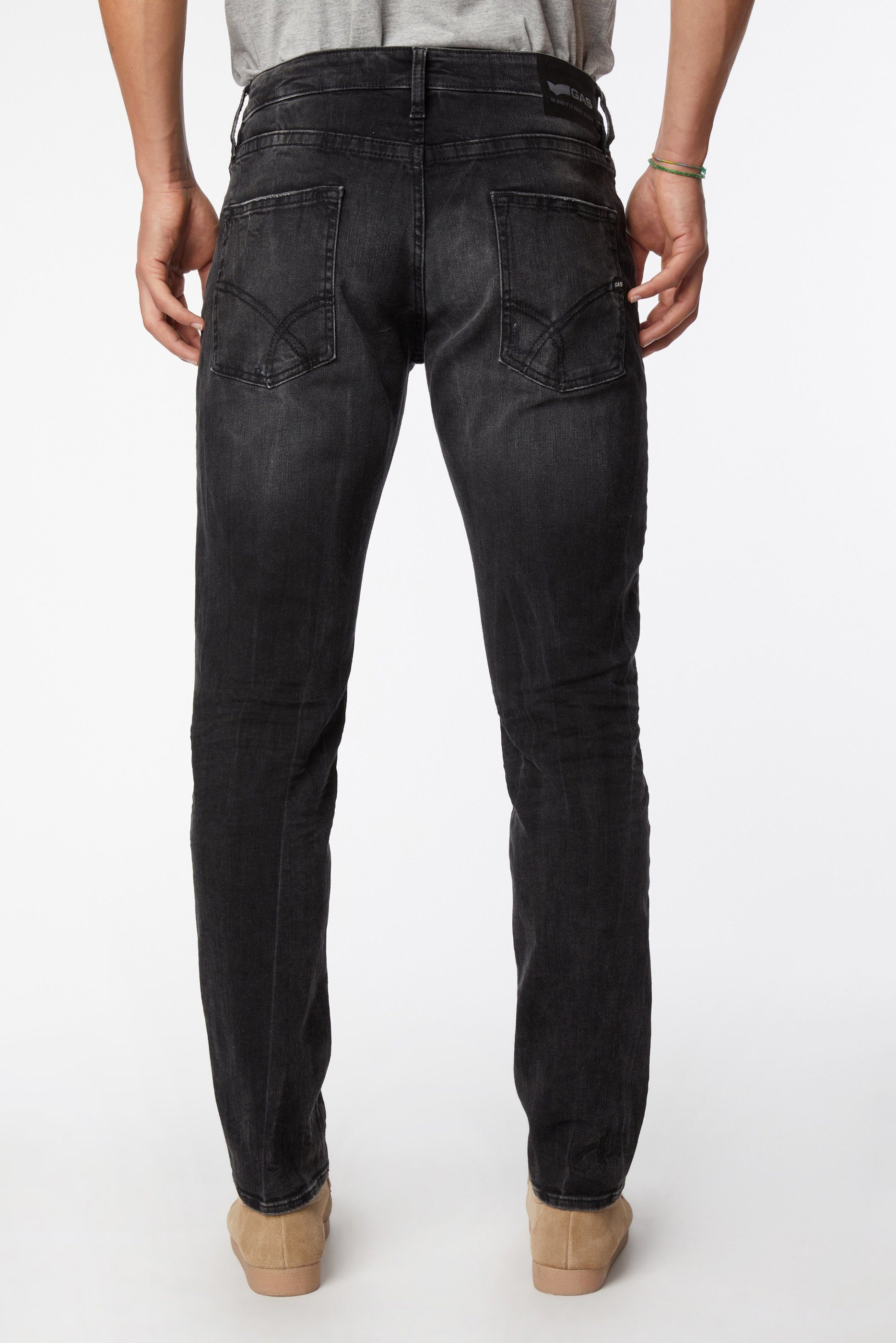 mit GAS Tapered-fit-Jeans Button-Fly NORTON CARROT