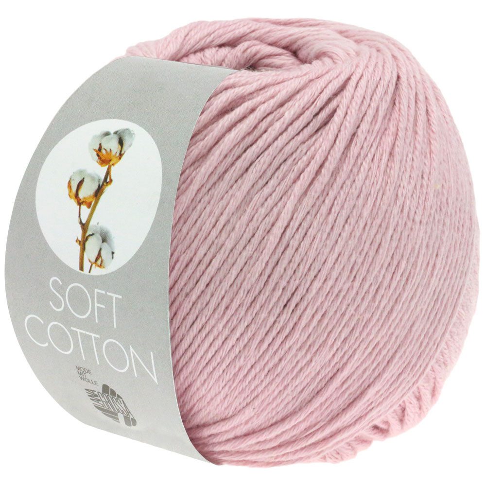 LANA GROSSA SOFT COTTON Häkelwolle, 140 m (weiches, vielseitiges Garn für höchsten Tragekomfort), 50 g