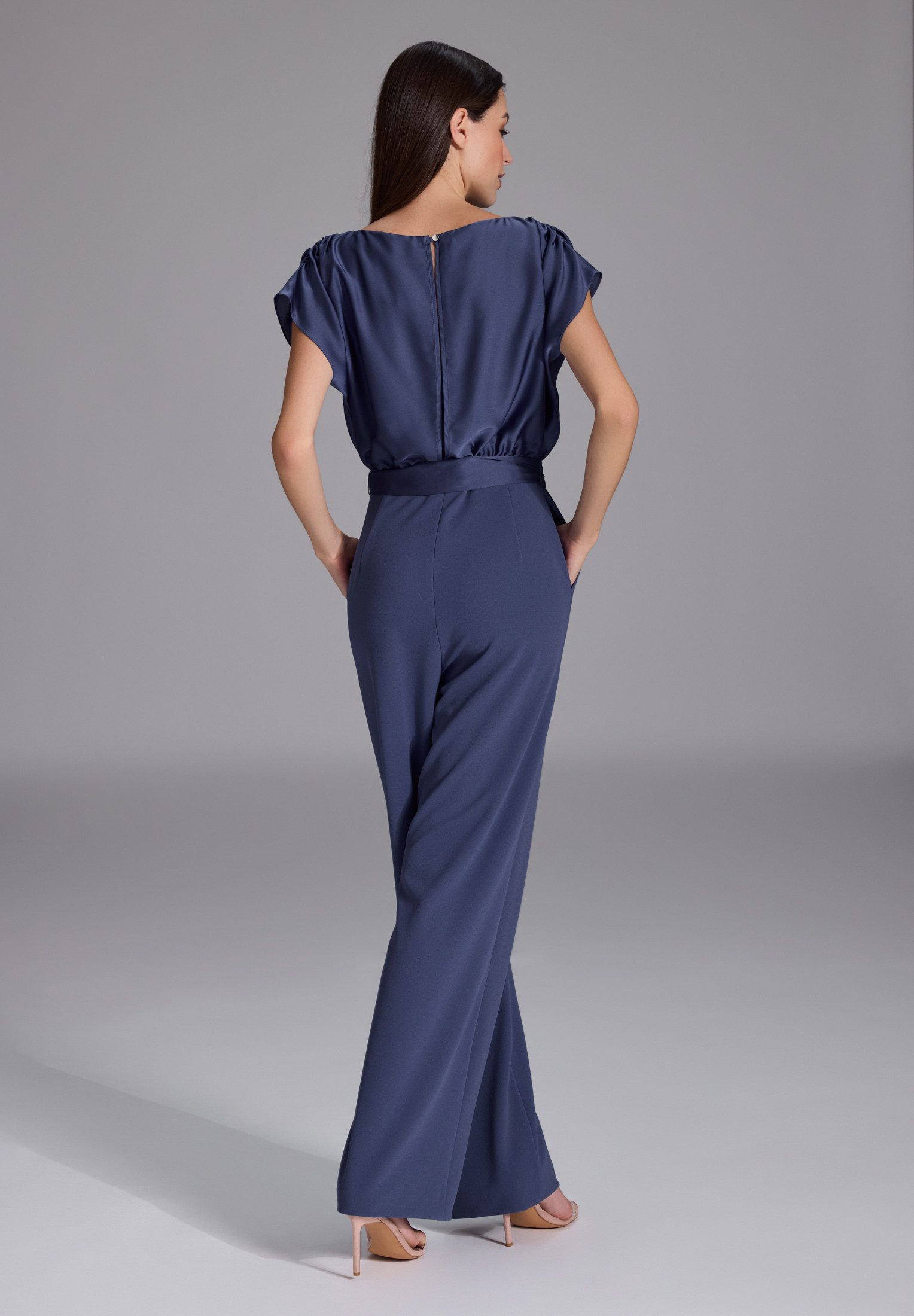 SWING Jumpsuit Jumpsuit aus Material-Mix Oberteil in lockerer Passform mit günstig online kaufen