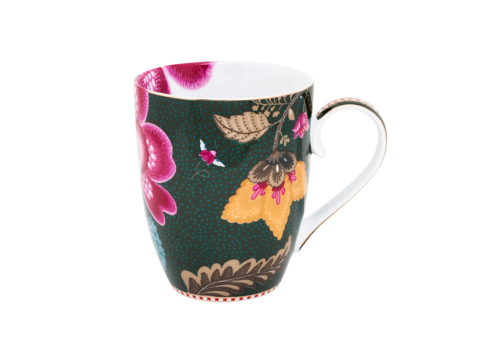 PiP Studio Becher Fantasy Green Henkelbecher 0,35l, Porzellan von PiP Studio