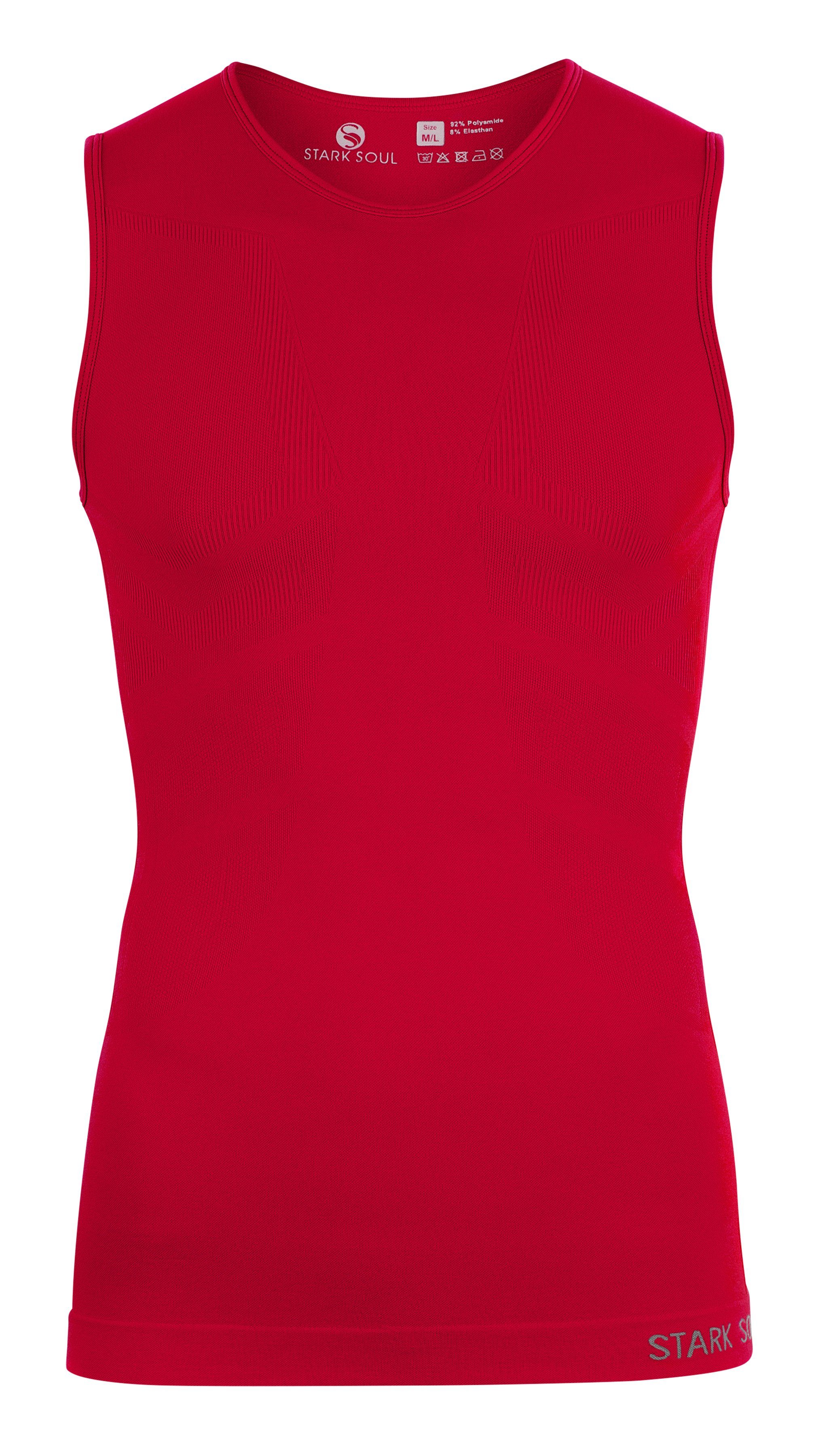 Stark Soul® Funktionsshirt Tanktop Unterzieh-Shirts Ärmellos Seamless - WARM UP -