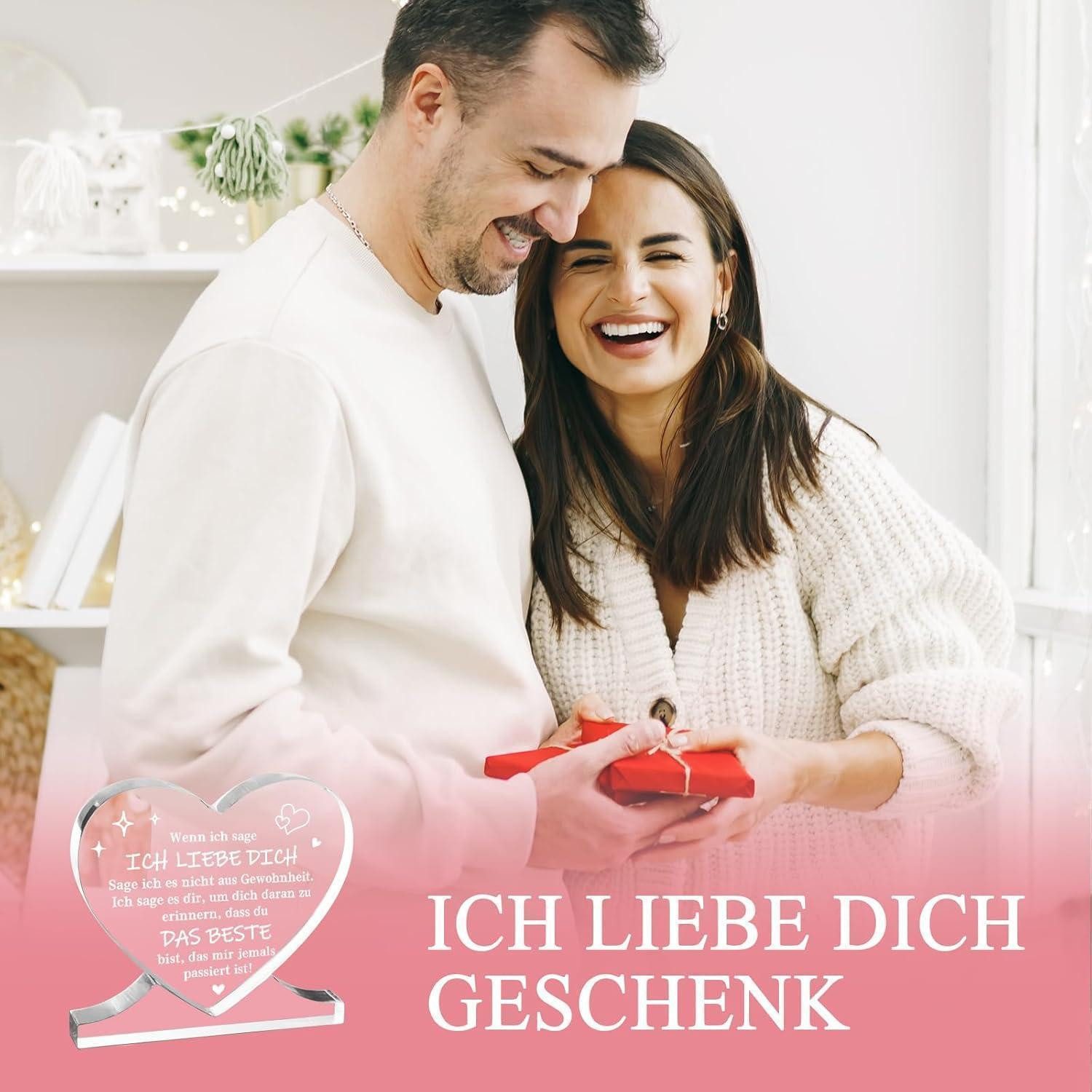 LuxusKollektion Acrylglasbild Ich liebe dich Geschenk Acryl Herz Hochzeitstag Jahrestag Mann Frau, (1 St) – Bild 3 von 5