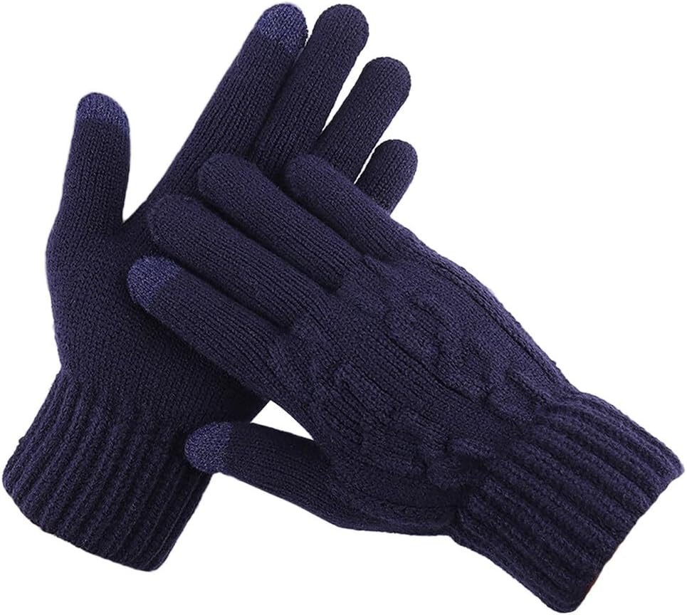 Coonoor Strickhandschuhe Touchscreen Warm Handschuhe, Weihnachten Warme Handschuhe Outdoor-warme Strickhandschuhe mit Fleece