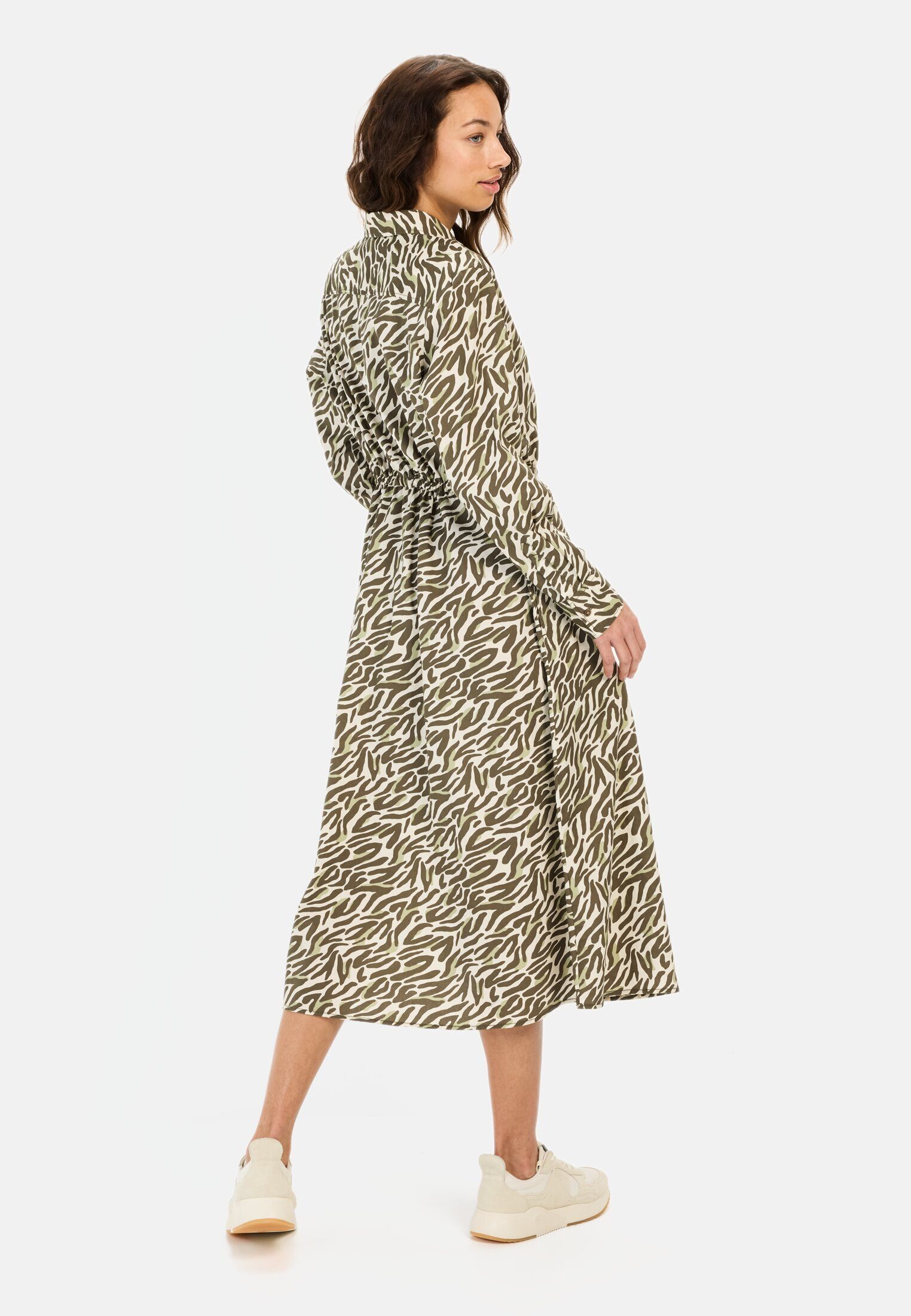 camel active Blusenkleid mit Allover-Print Langarm Hemdblusenkragen (1-tlg) günstig online kaufen
