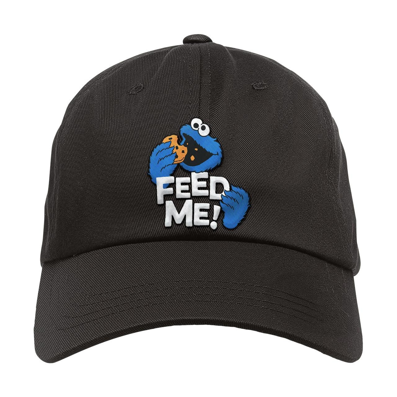 Kids-Fanshop Baseball Cap mit Sesamstraße (Feed Me) Aufdruck für Kinder (2-14 J) Druckknopf zum einfachen lösen und einstellen