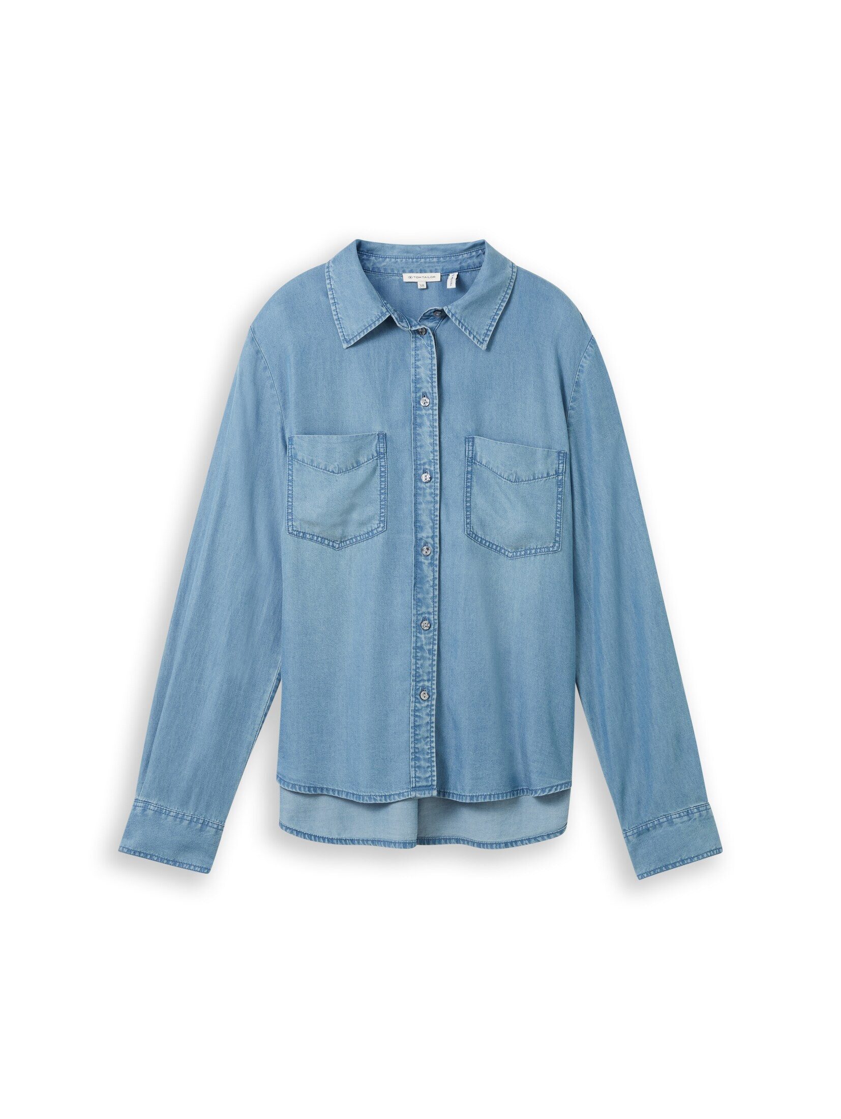 TOM TAILOR Langarmbluse Blusen & Shirts Bluse mit TENCEL™ Lyocell günstig online kaufen