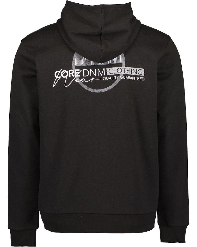 Blue Seven Sweatjacke Blue Seven Herren Sweatjacke Kapuze Print schwarz (1-tlg., kein Set)